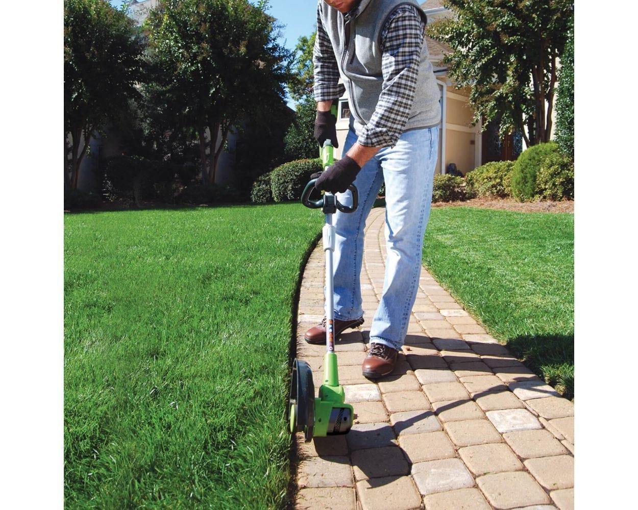 24V 12 Cordless Battery String Trimmer & 330 CFM Leaf Blower Combo Kit w/ 2.0 Ah Battery & Charger