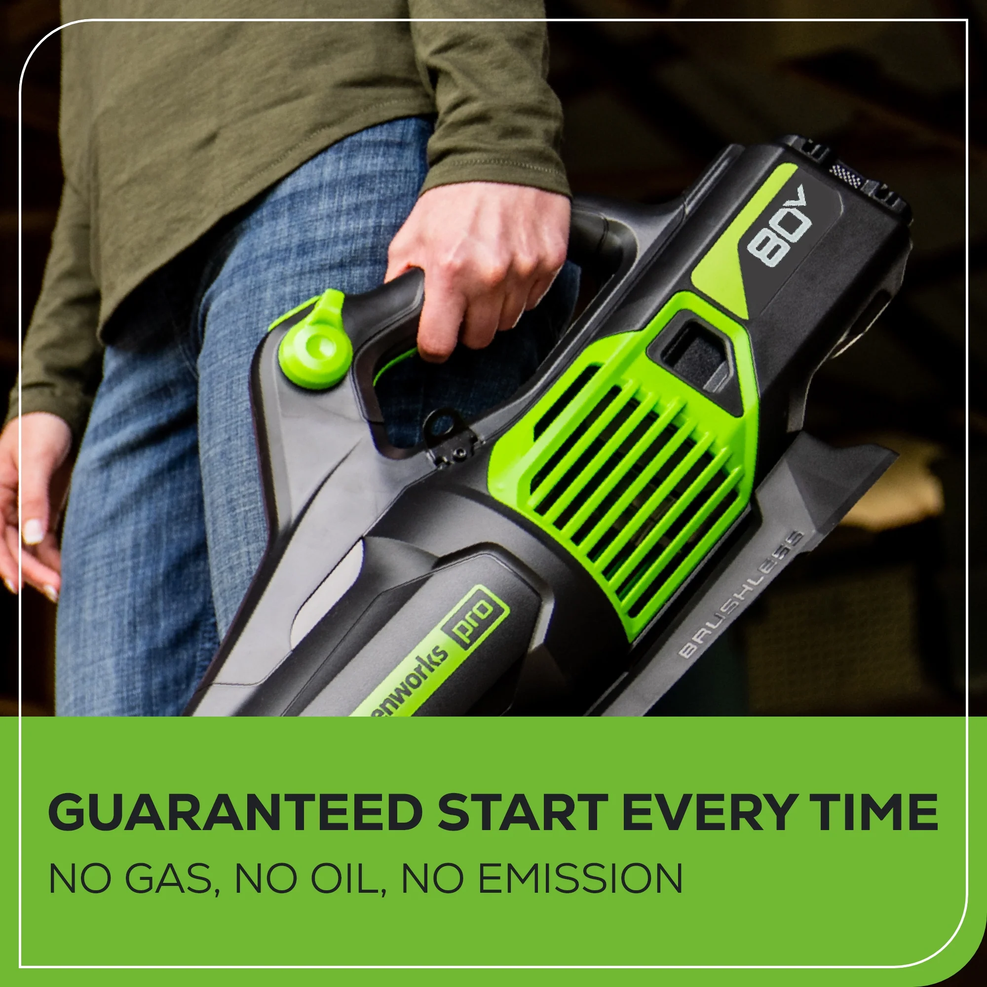 RENEWED 80V 730 CFM Cordless Battery Leaf Blower w/ 2.5Ah Battery & Rapid Charger