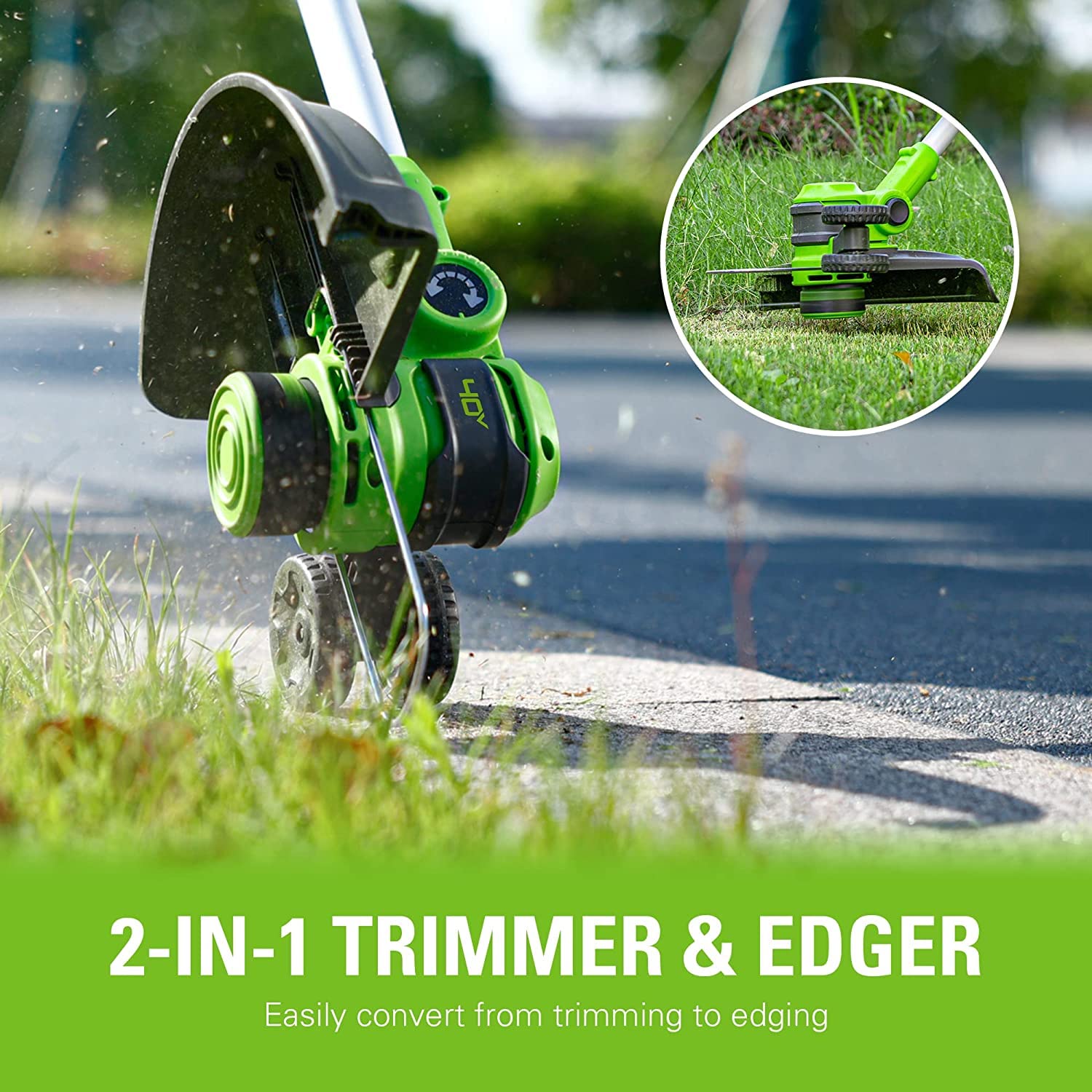 40V 16 Cordless Battery Push Mower 3pc Combo Kit w/ 4Ah Battery, 2Ah Battery & Charger