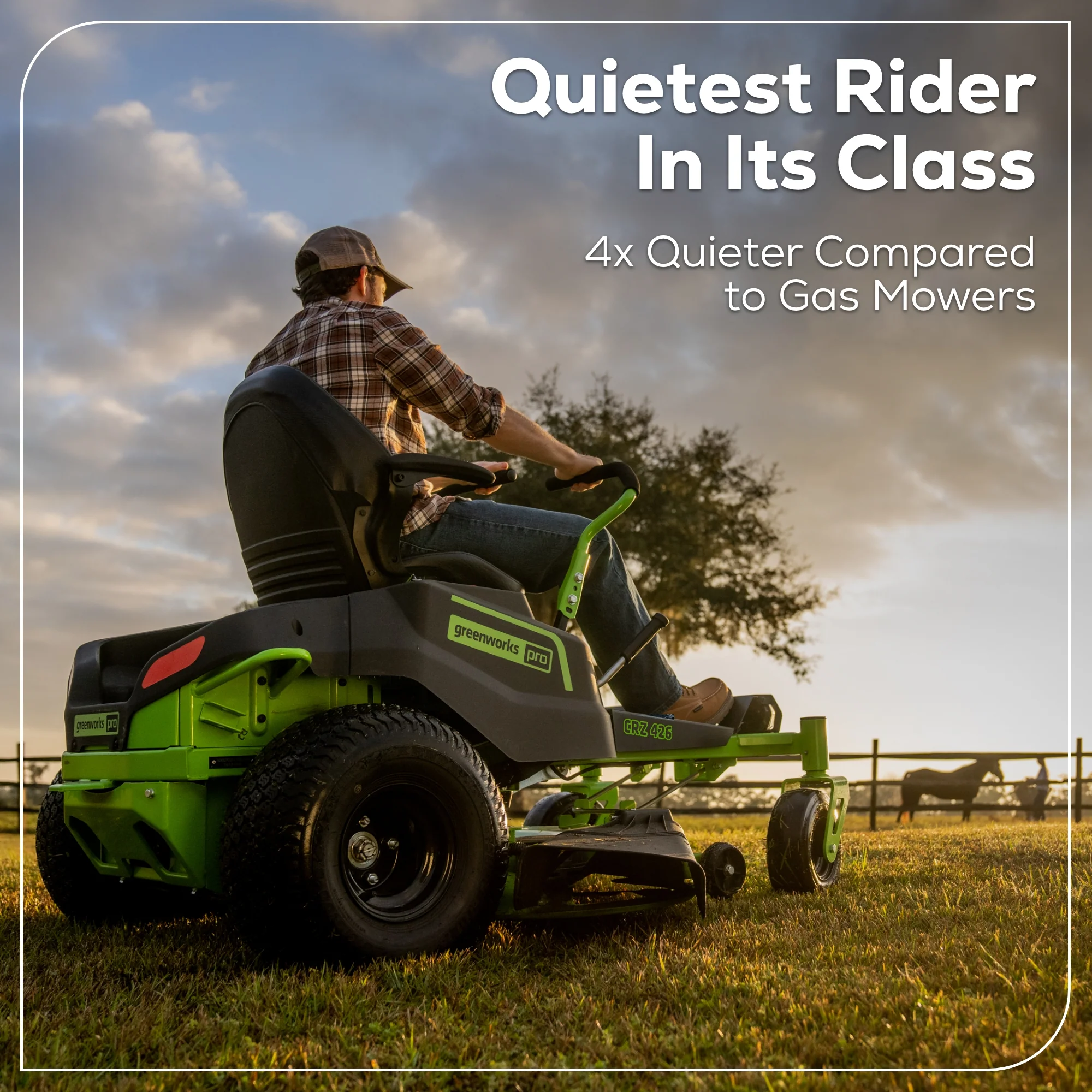 60V 42” Electric CrossoverZ Zero Turn Mower with (4) 8.0Ah Batteries & (2) Dual Port Turbo Chargers