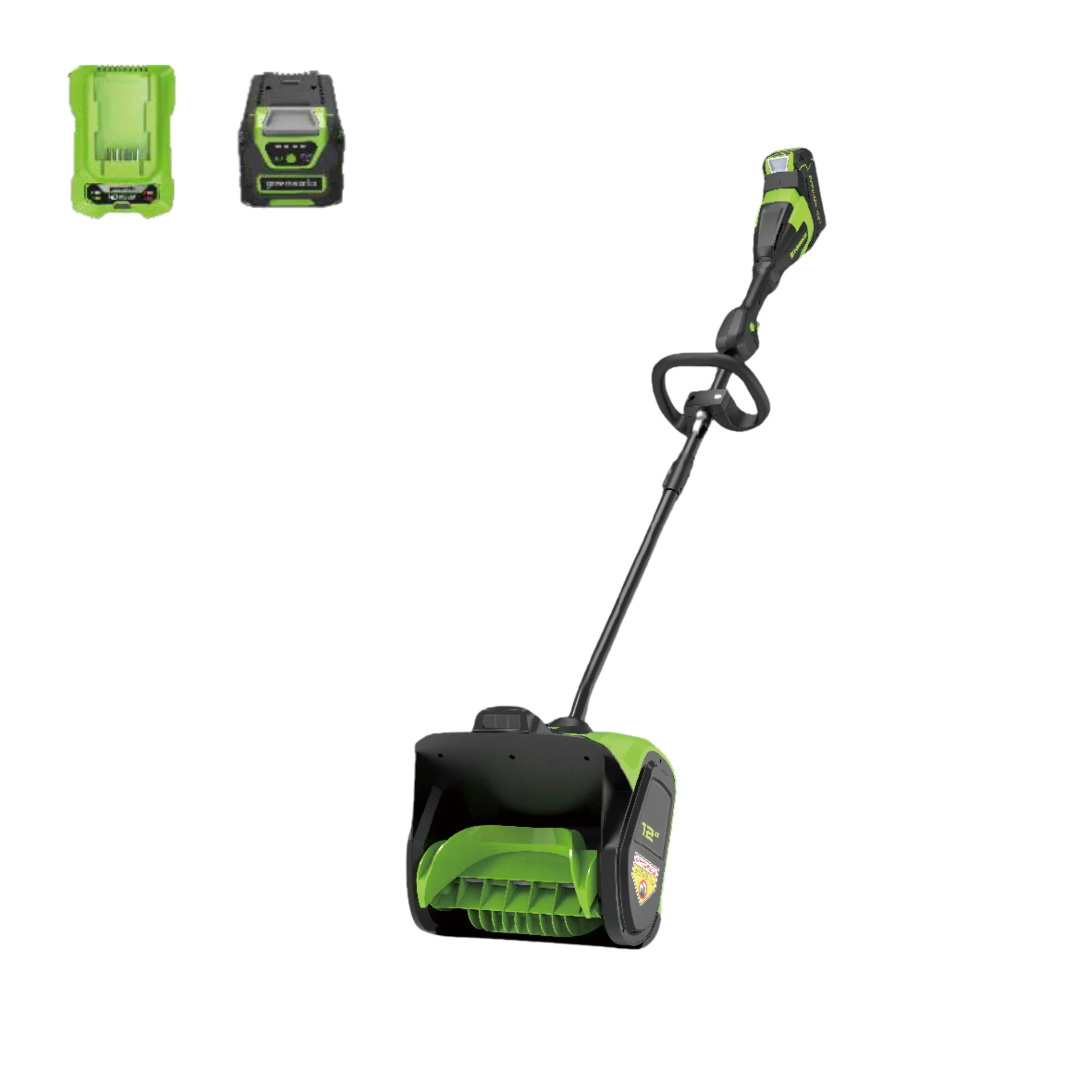 40V 12 Cordless Battery LED Snow Shovel w/ 4.0Ah Battery & Charger