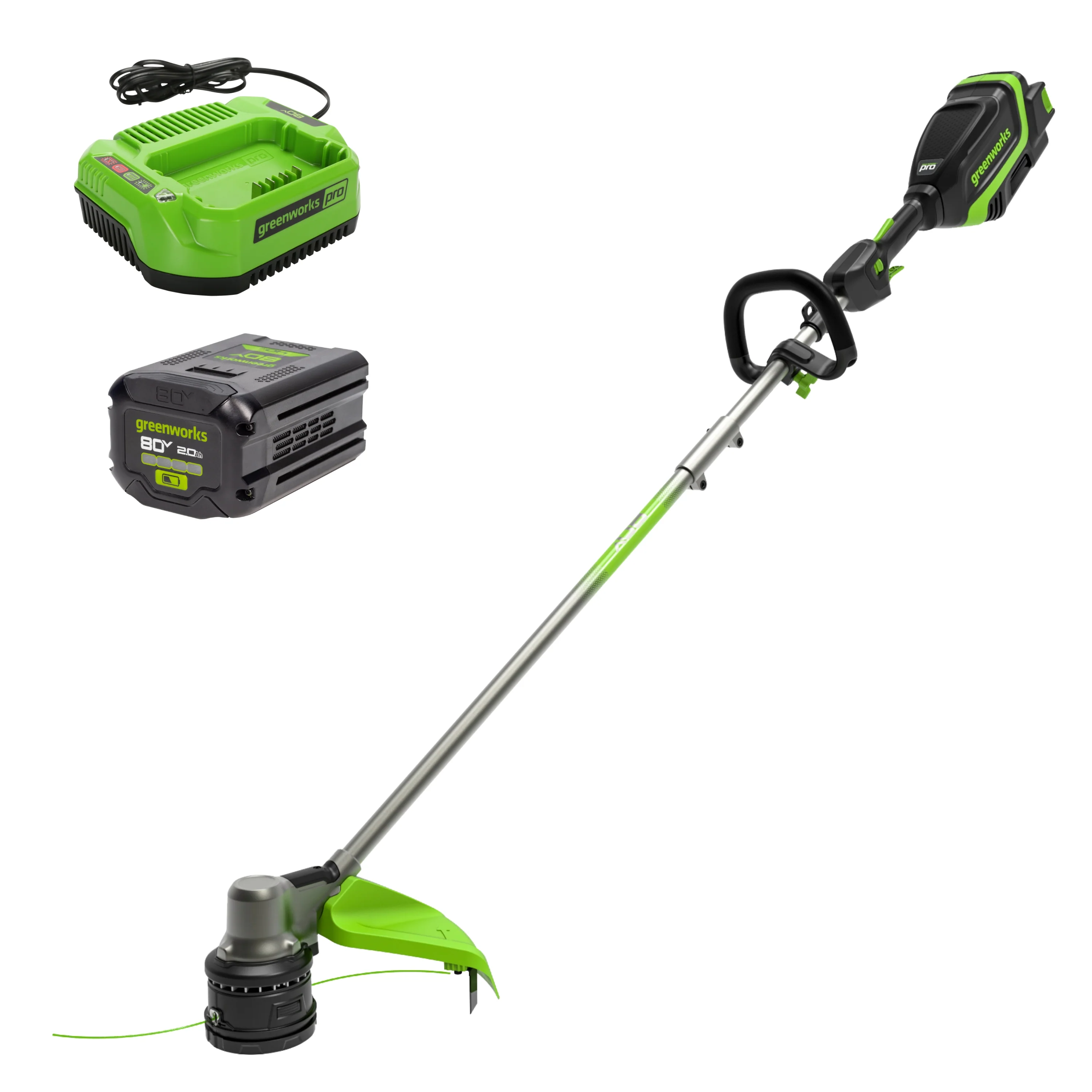 80V 17 Brushless String Trimmer w/ 2.0Ah Battery & Charger