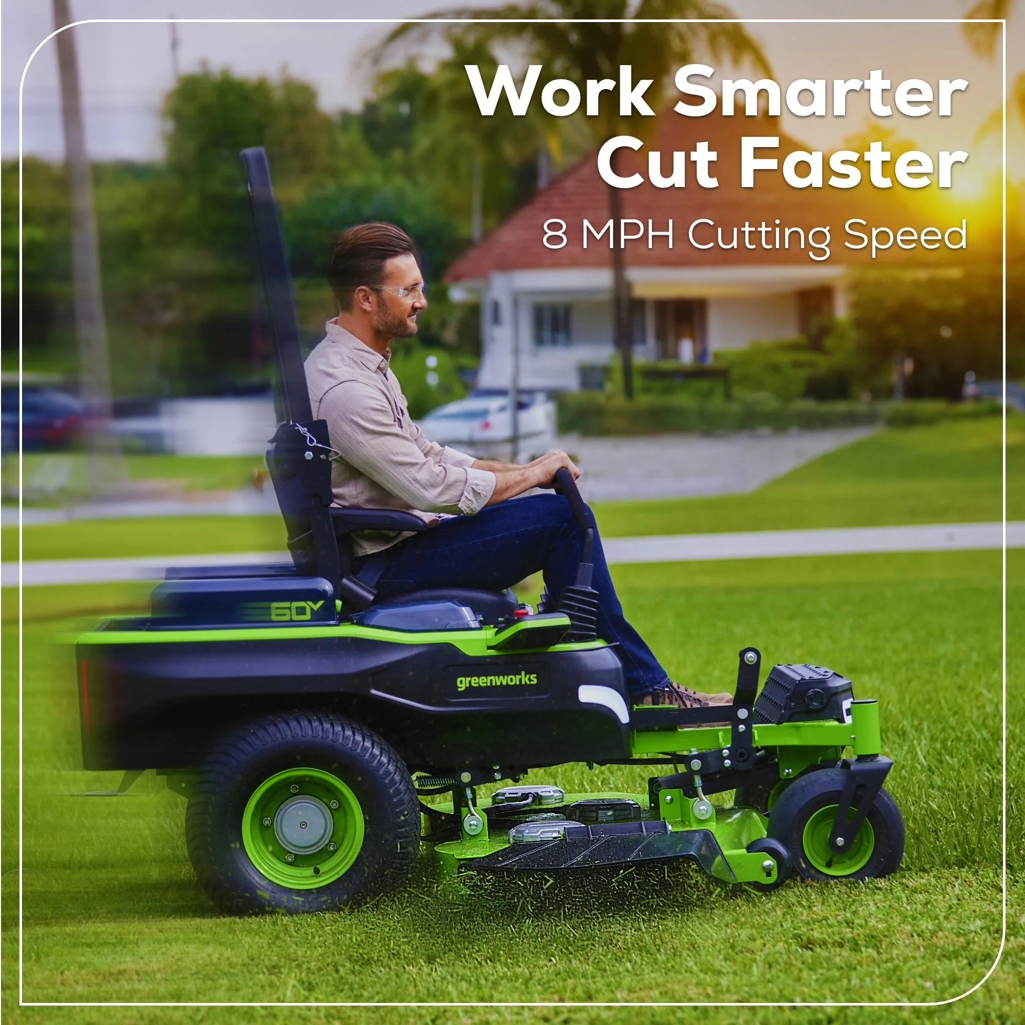 60V 54 MaximusZ Zero Turn Riding Mower 4PC Combo Kit with (2) 20.0 Ah, (2) 8.0 Ah, (2) 4.0 Ah & (1)2.5Ah Batteries and (2) Charger