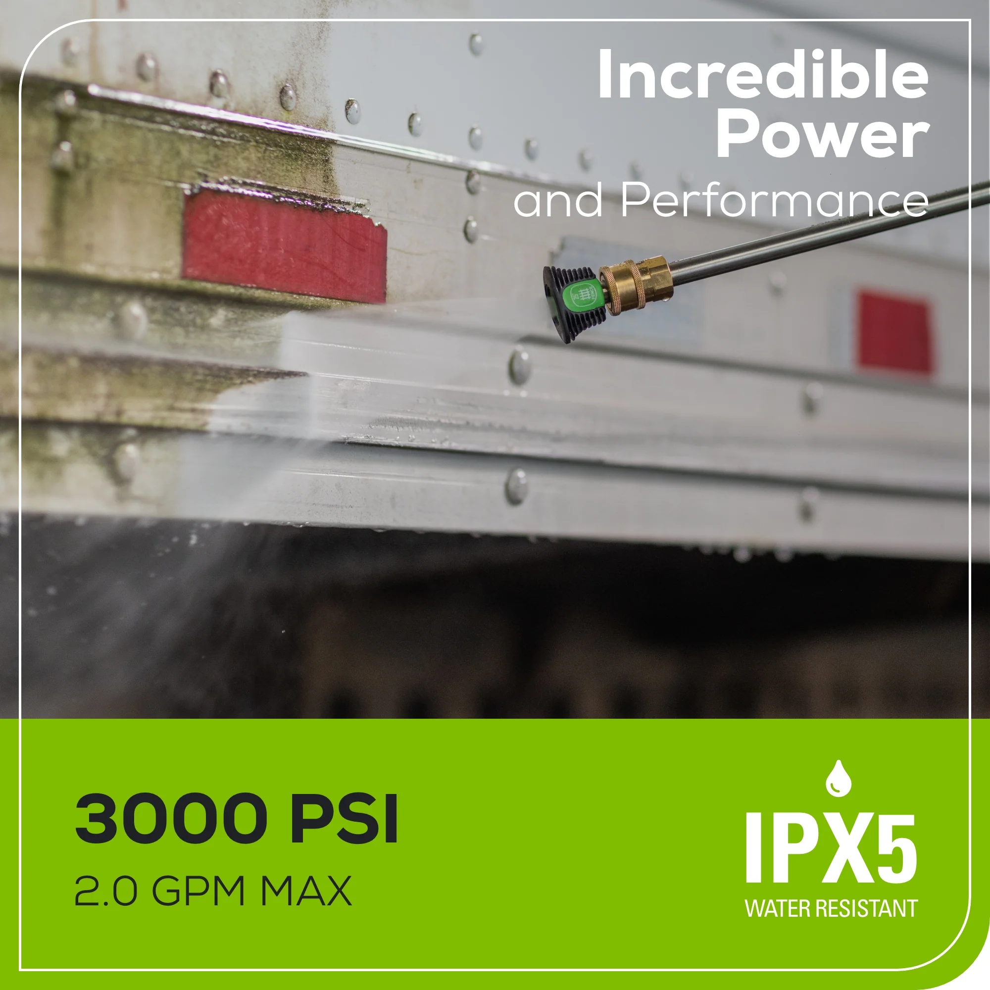 60V 3000-PSI 2.0 GPM Electric Pressure Washer (Tool Only)