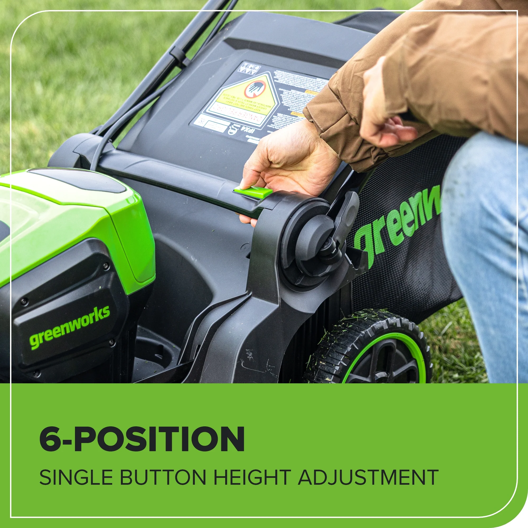 60V 17 Cordless Battery Push Lawn Mower and 610 CFM Jet Blower Combo Kit w/ 4.0Ah Battery & Charger