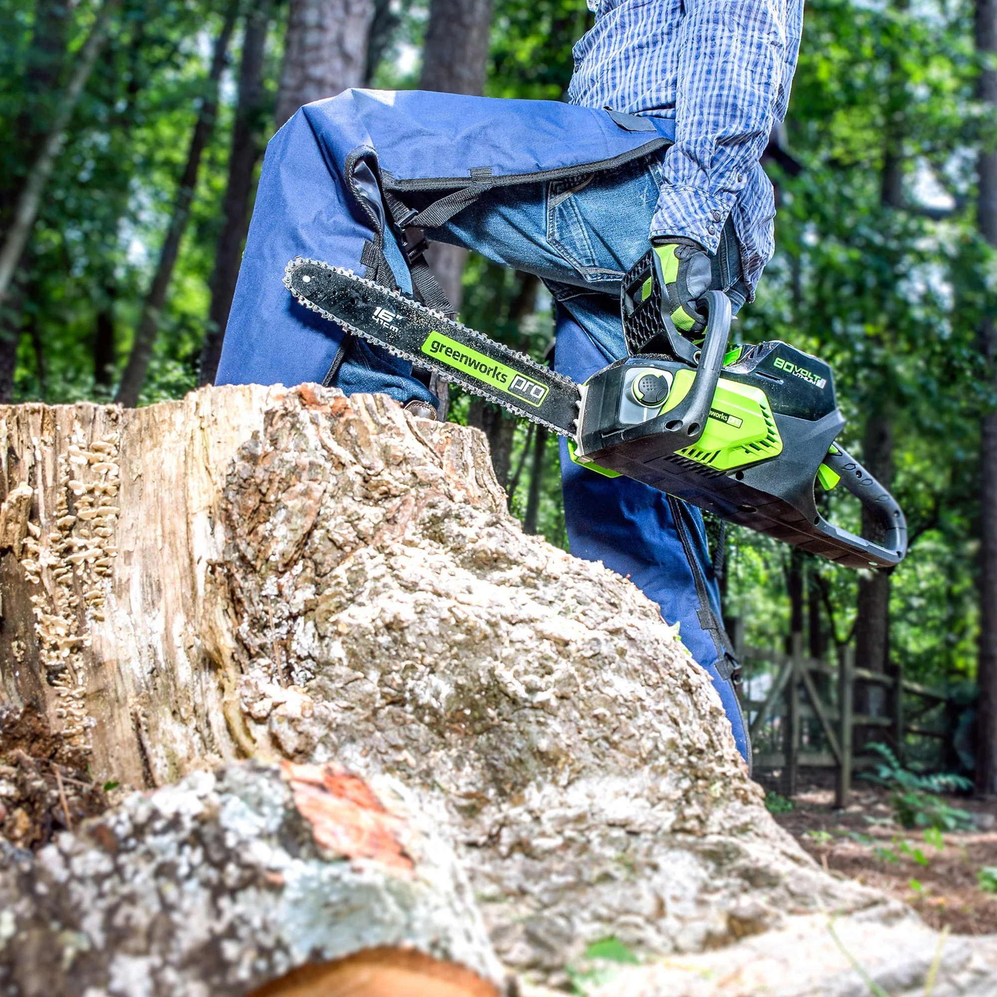 Pro 80V Cordless 16 Brushless Chainsaw w/ 2.0Ah Battery & Charger