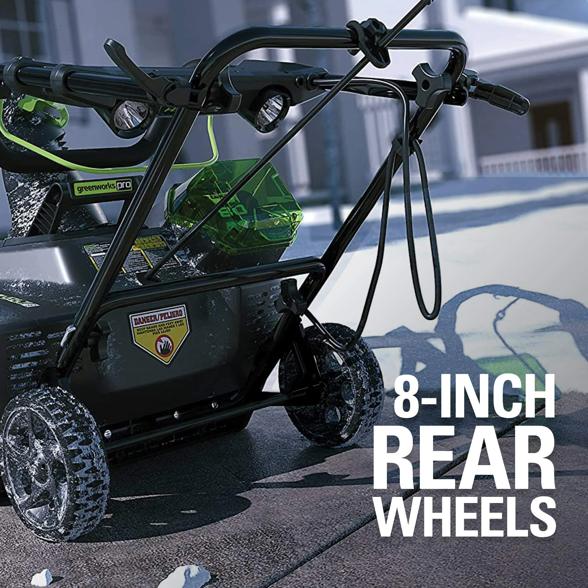 80V 20 Cordless Battery Single-Stage Snow Blower w/ 2.0Ah Battery & Charger
