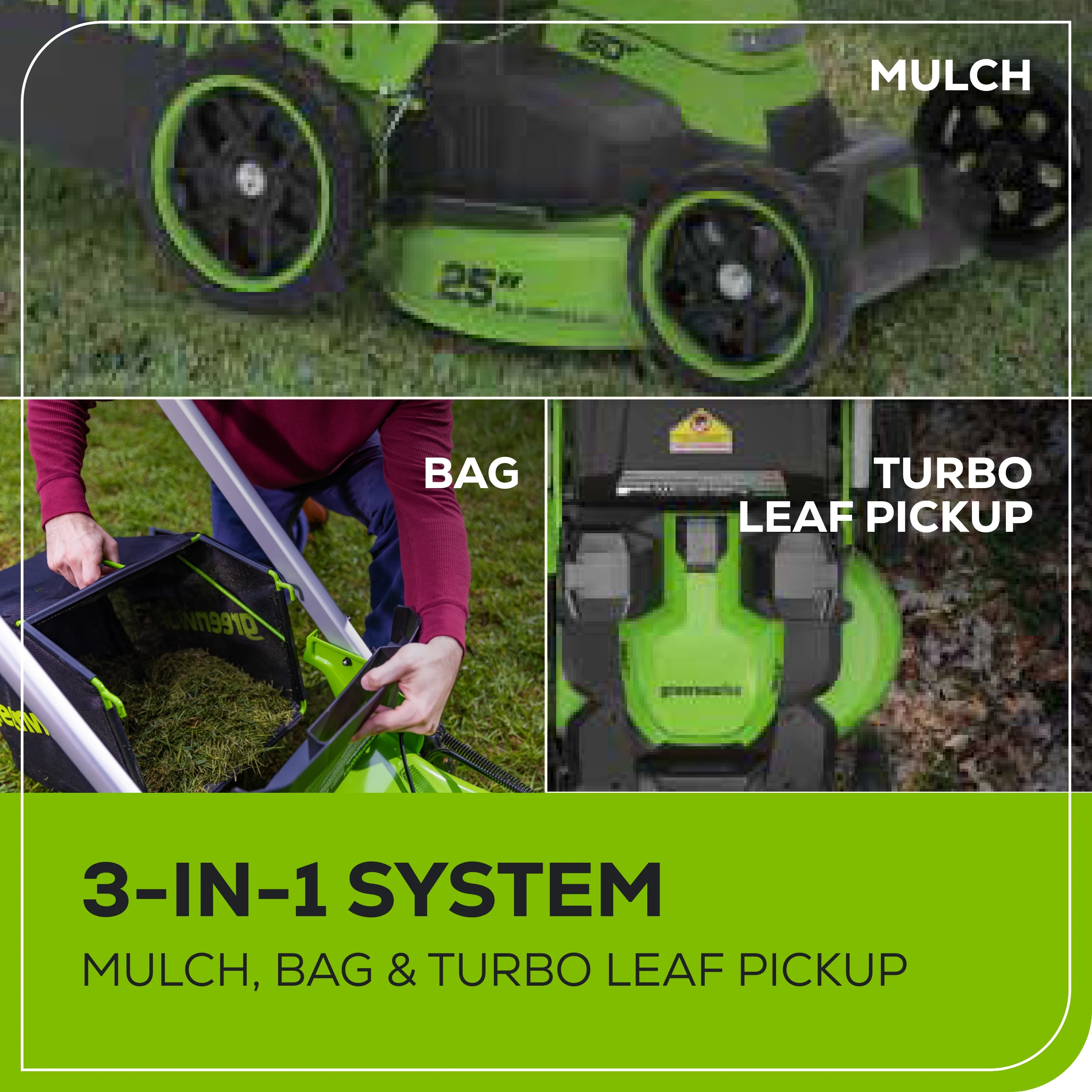60V 25 Dual Blade Self-Propelled Mower 5-pc Combo Kit w/ (3) 4.0Ah Batteries, (1) Single Port Chargers & (1) Dual Port Charger