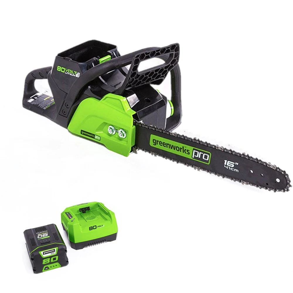 Pro 80V Cordless 16 Brushless Chainsaw w/ 2.0Ah Battery & Charger