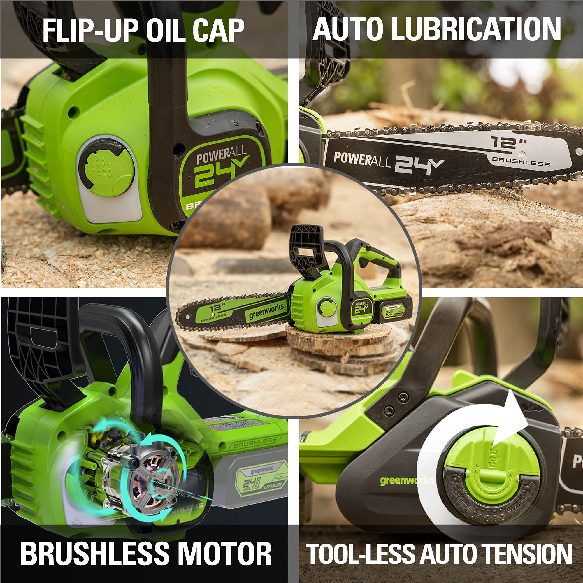 48V (2x24V) 21 Cordless Battery Self-Propelled Mower 5PC Combo Kit w/ (2) 5.0Ah Batteries & Chargers