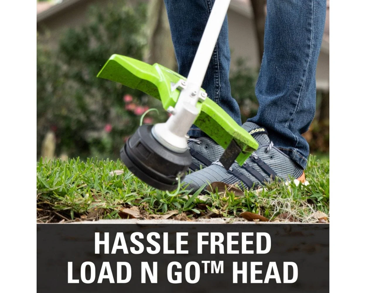 60V 16 Cordless Battery String Trimmer (Attachment Capable) & 5 Pcs Attachments Combo Kit w/ 4.0 Ah Battery & Charger