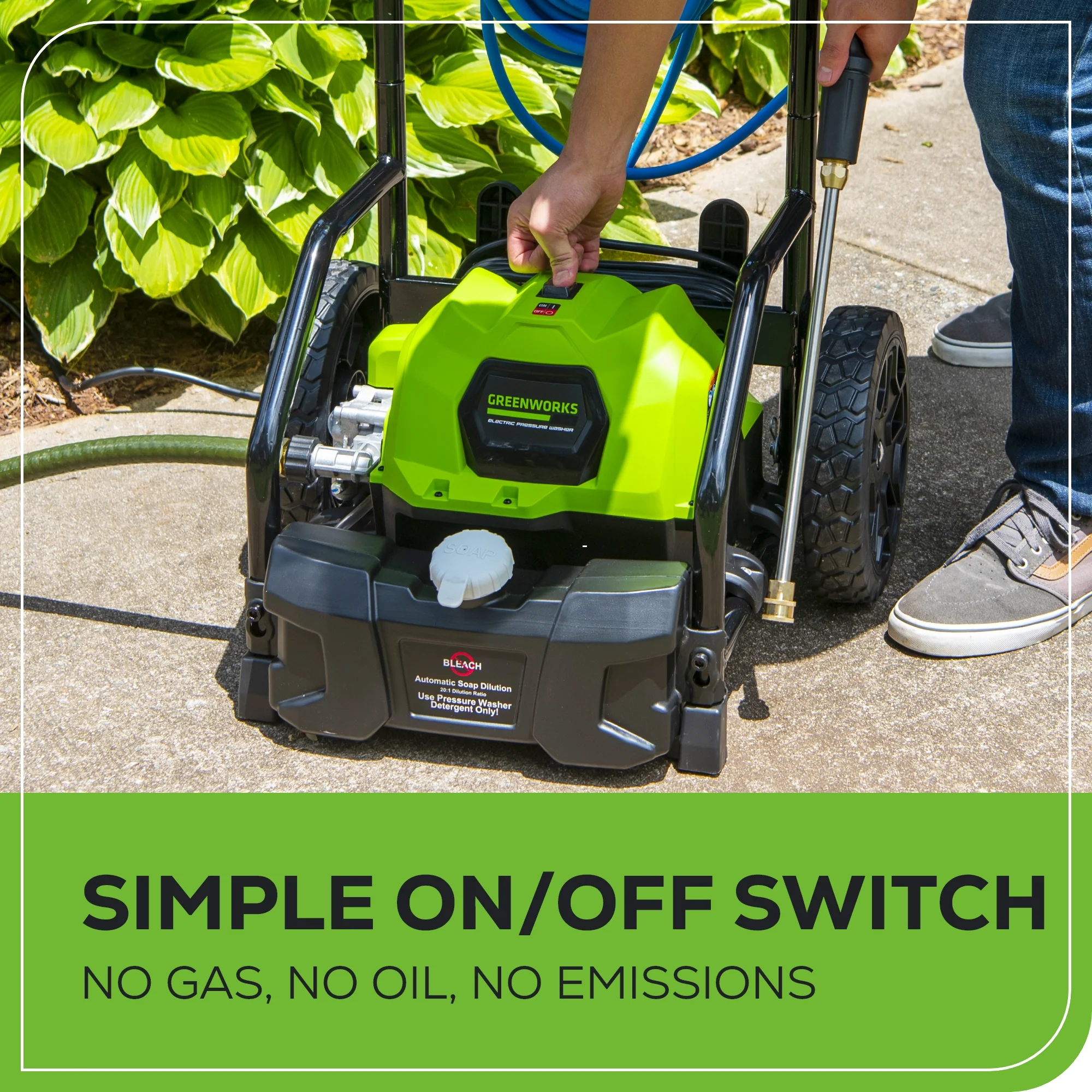 RENEWED 2000 PSI 1.2 GPM Cold Water Electric Pressure Washer w/ 12” Surface Cleaner and Premium Foam Cannon