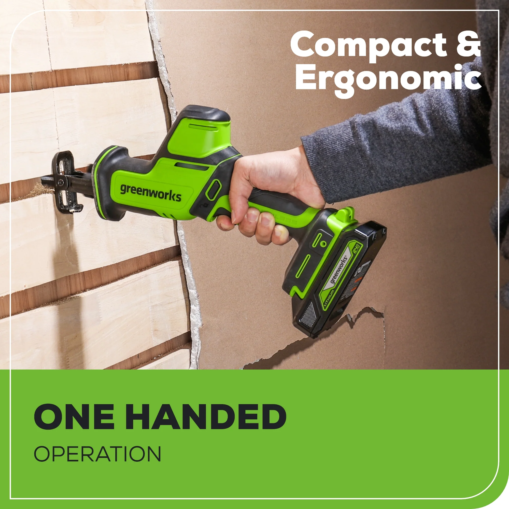 24V 1 One-Handed Compact Reciprocating Saw (Tool Only)