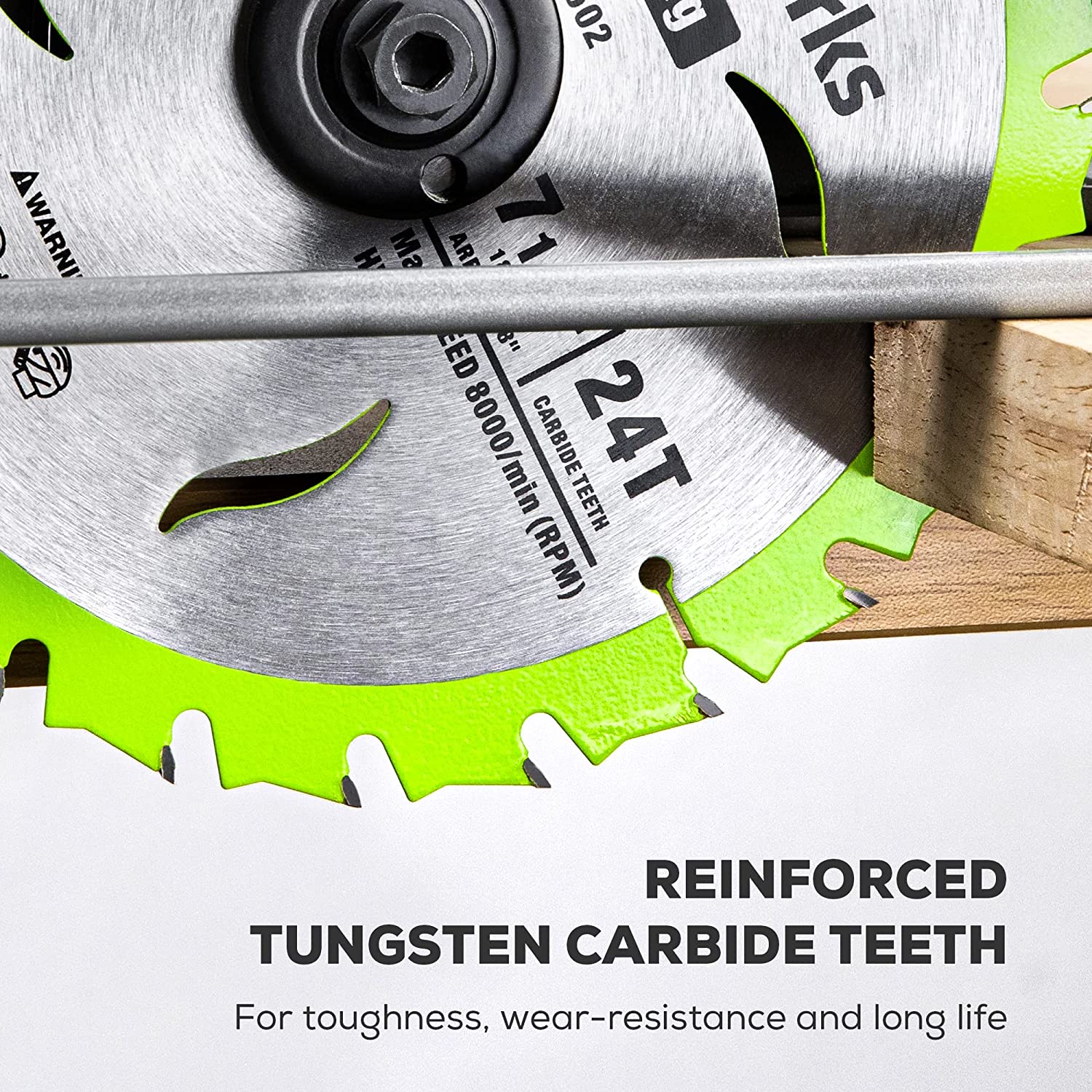Greenworks 24V 7-1/4 24T Circular Saw Blades,3pc