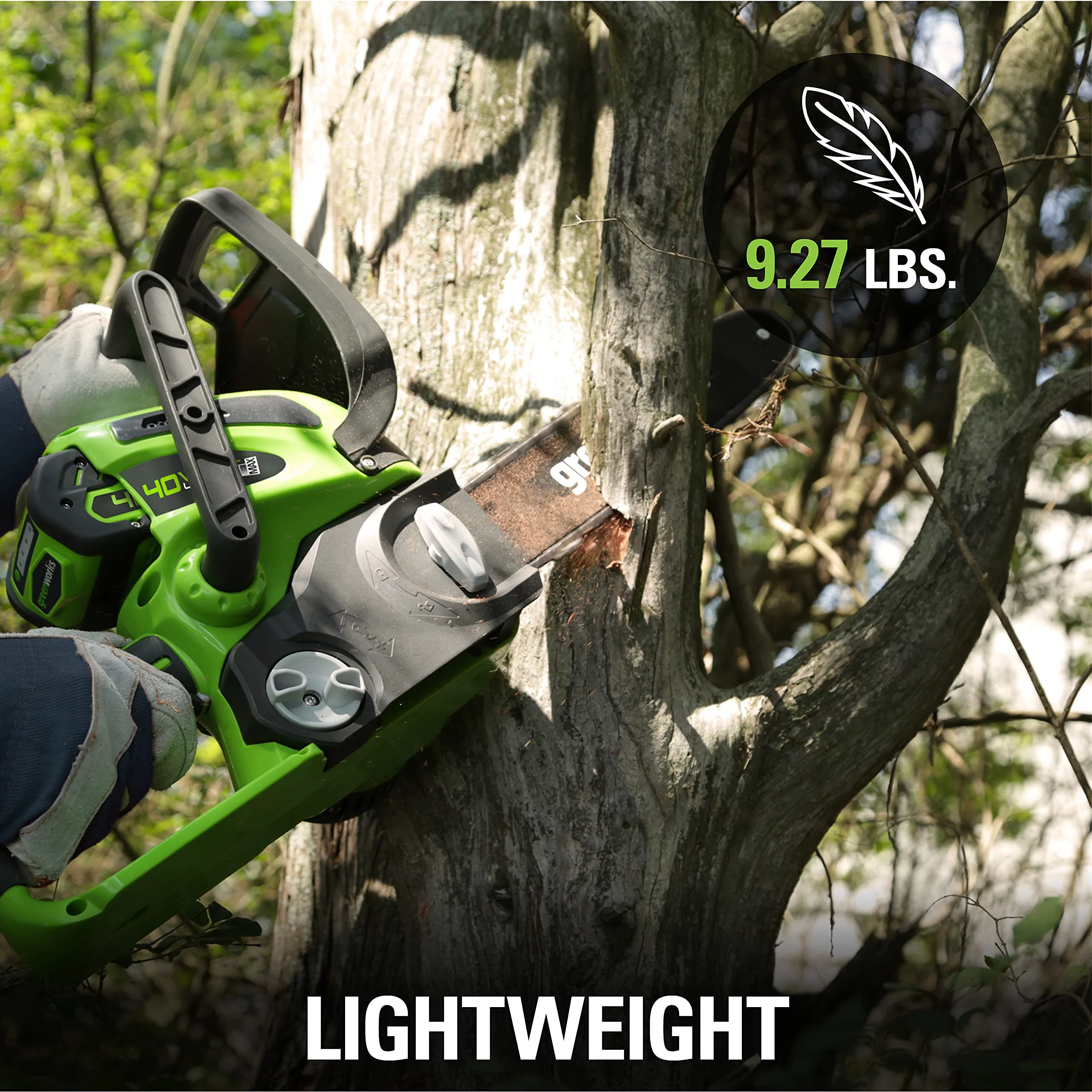 40V 12 Cordless Battery Chainsaw w/ 2.0 Ah Battery & Charger