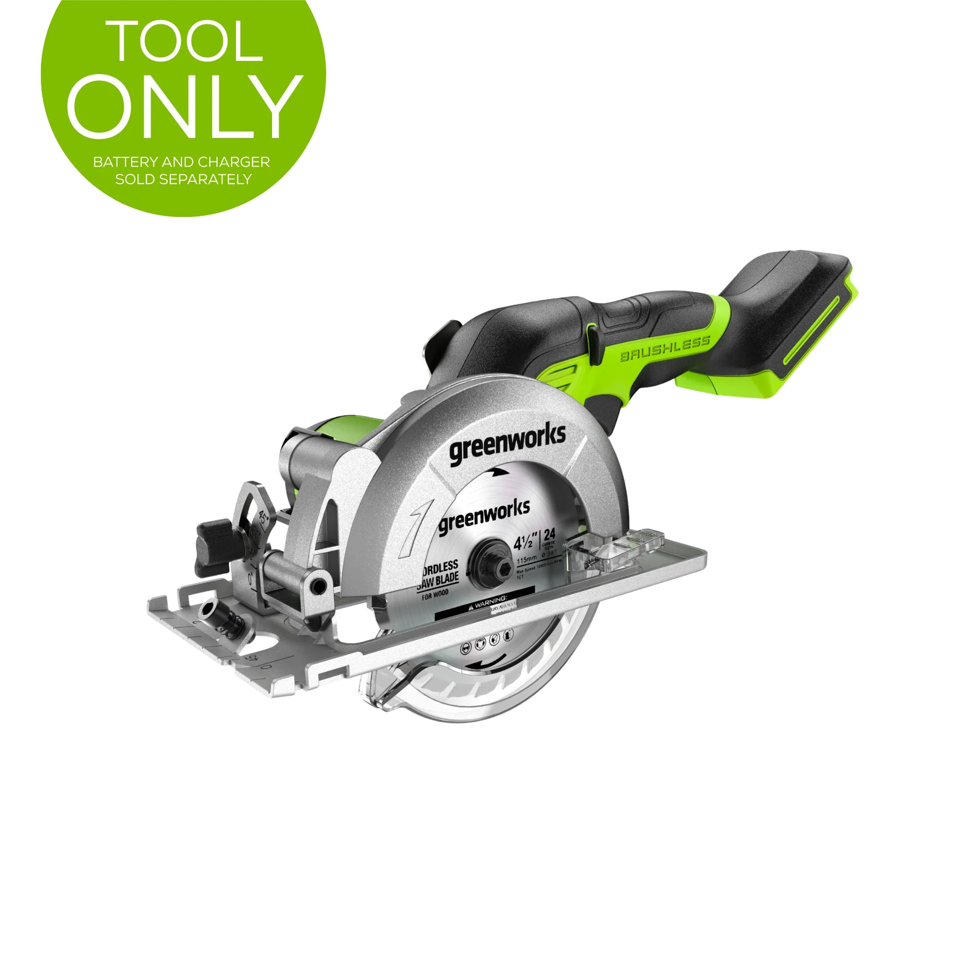 24V 4.5 Cordless Battery Mini Circular Saw (Tool Only)