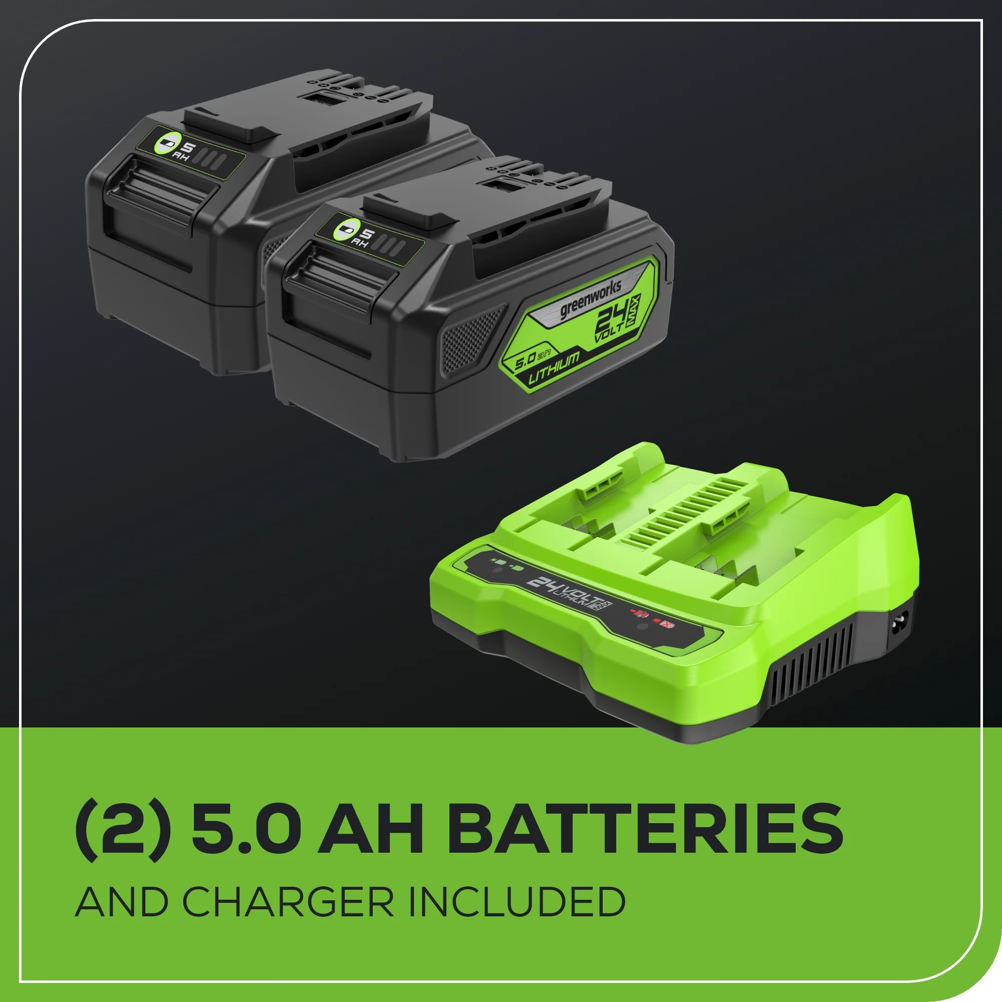 48V (2x24V) 21 Cordless Battery Self-Propelled Mower, 12 String Trimmer & 320 CFM Blower Combo Kit w/ (2) 5.0Ah Batteries & Chargers