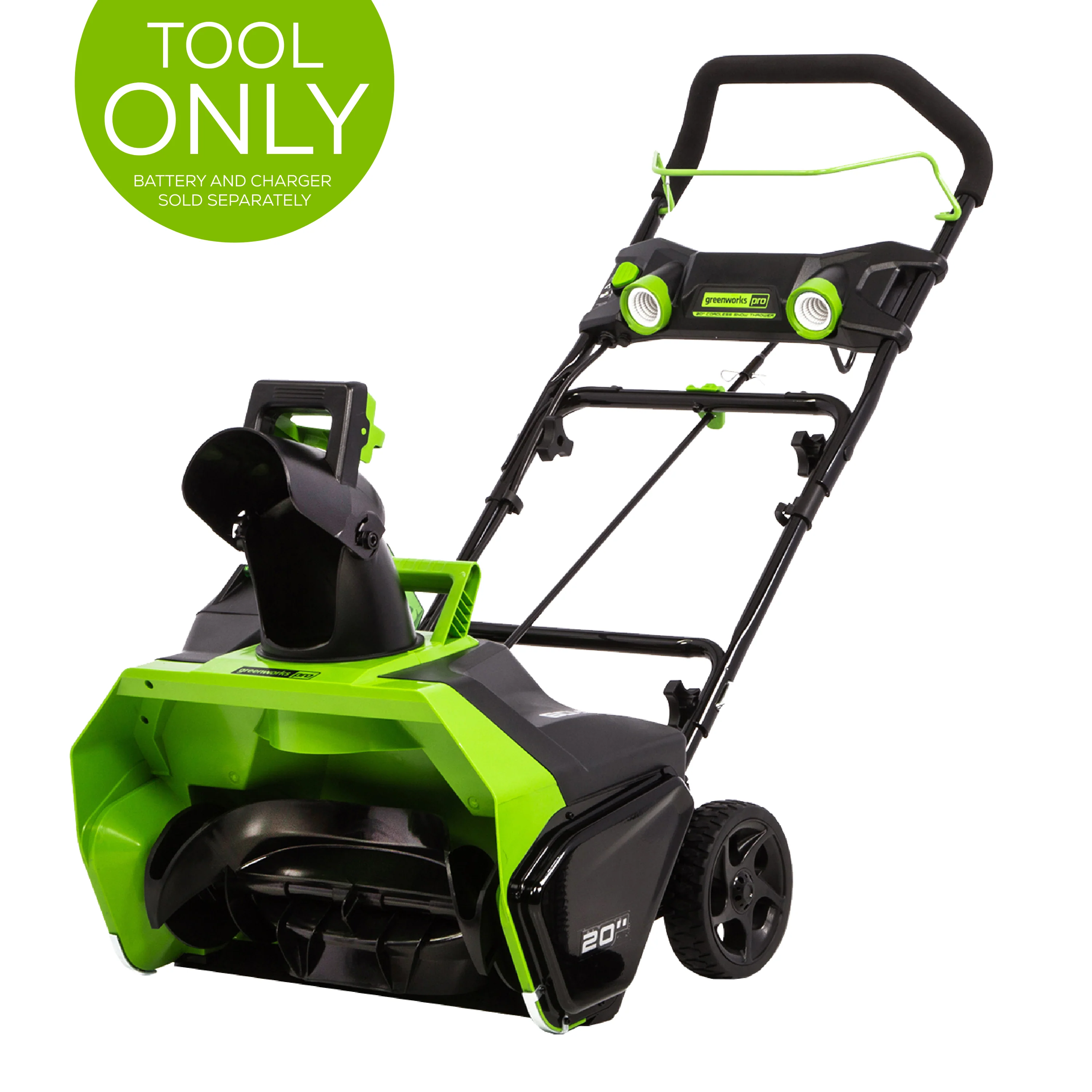 60V 20 Cordless Battery Single-Stage Snow Blower (Tool Only)