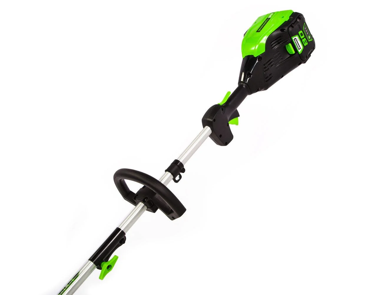 80V 16 Cordless Battery String Trimmer (Attachment Capable) & 8-Inch Edger Attachment Combo Kit w/ 2.0Ah Battery & Charger