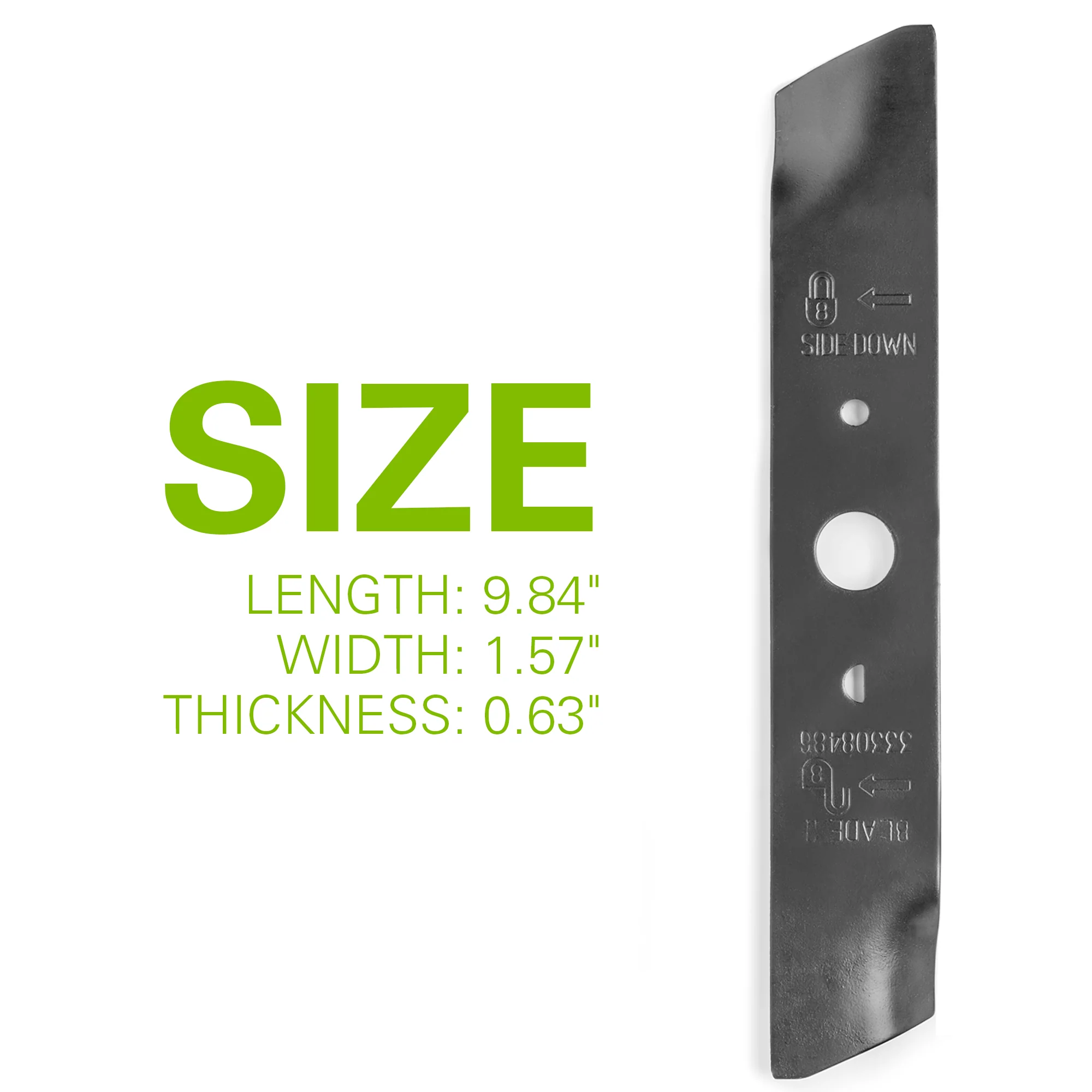 10 Replacement Lawn Mower Dual Blades for 25302