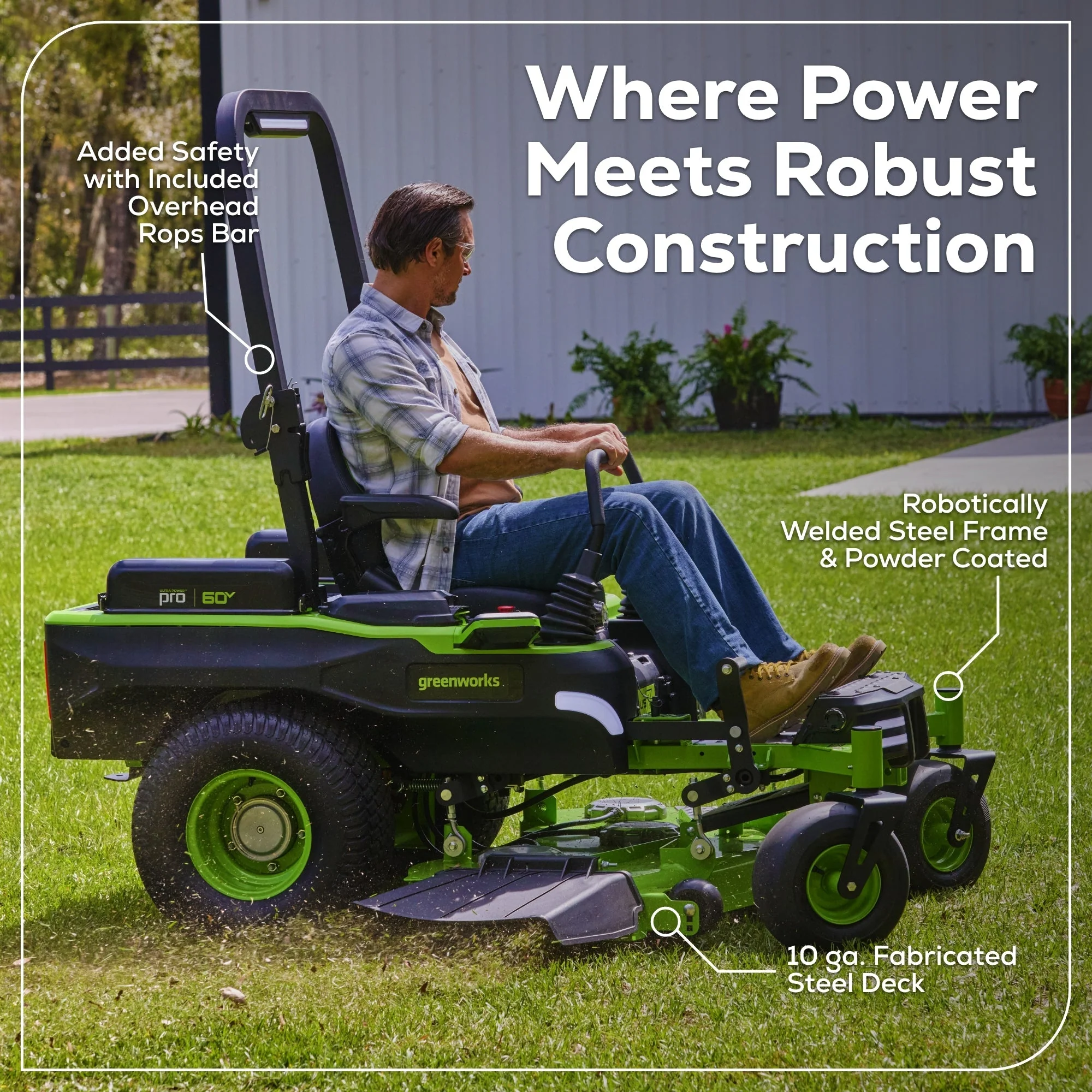 60V 54 MaximusZ Zero Turn Riding Mower 4PC Combo Kit with (2) 20.0 Ah, (2) 8.0 Ah, (2) 4.0 Ah & (1)2.5Ah Batteries and (2) Charger