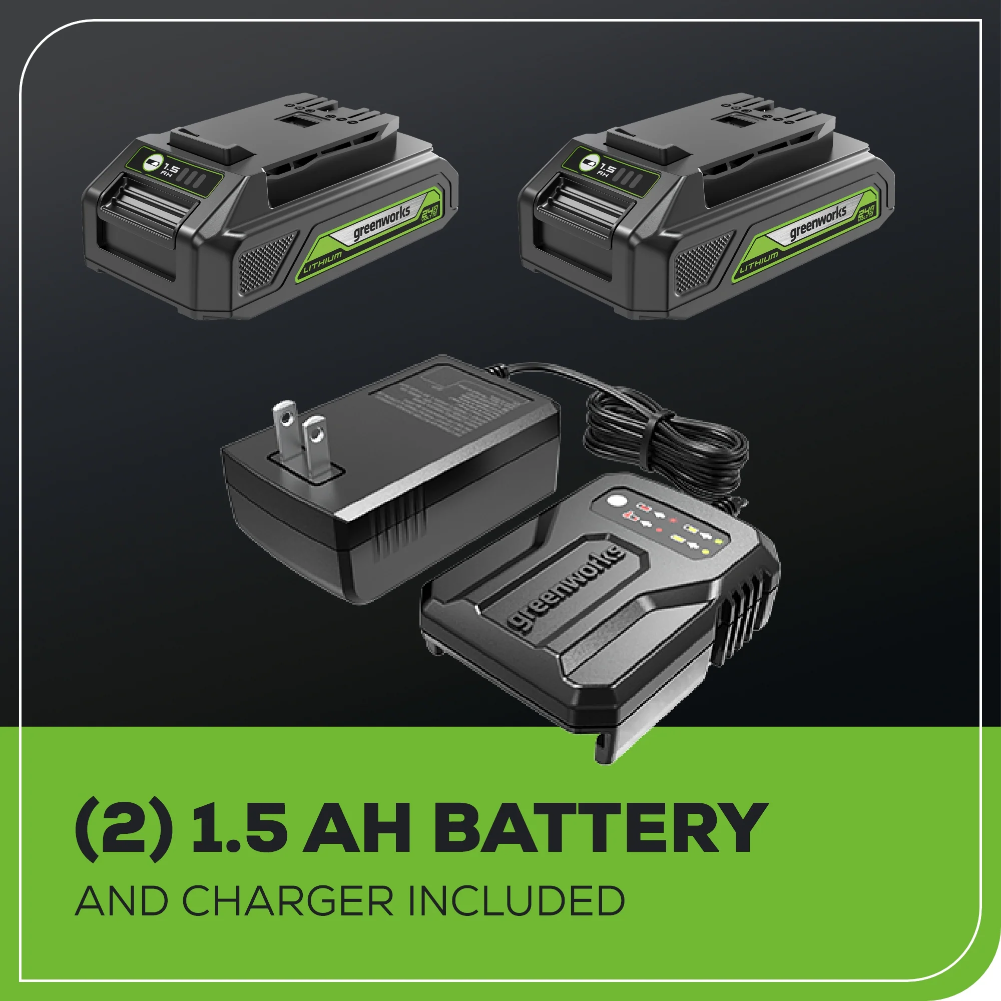 24V 1/4 2650 in/lbs Brushless Impact Driver w/ (2) 2.0Ah USB Batteries & Charger