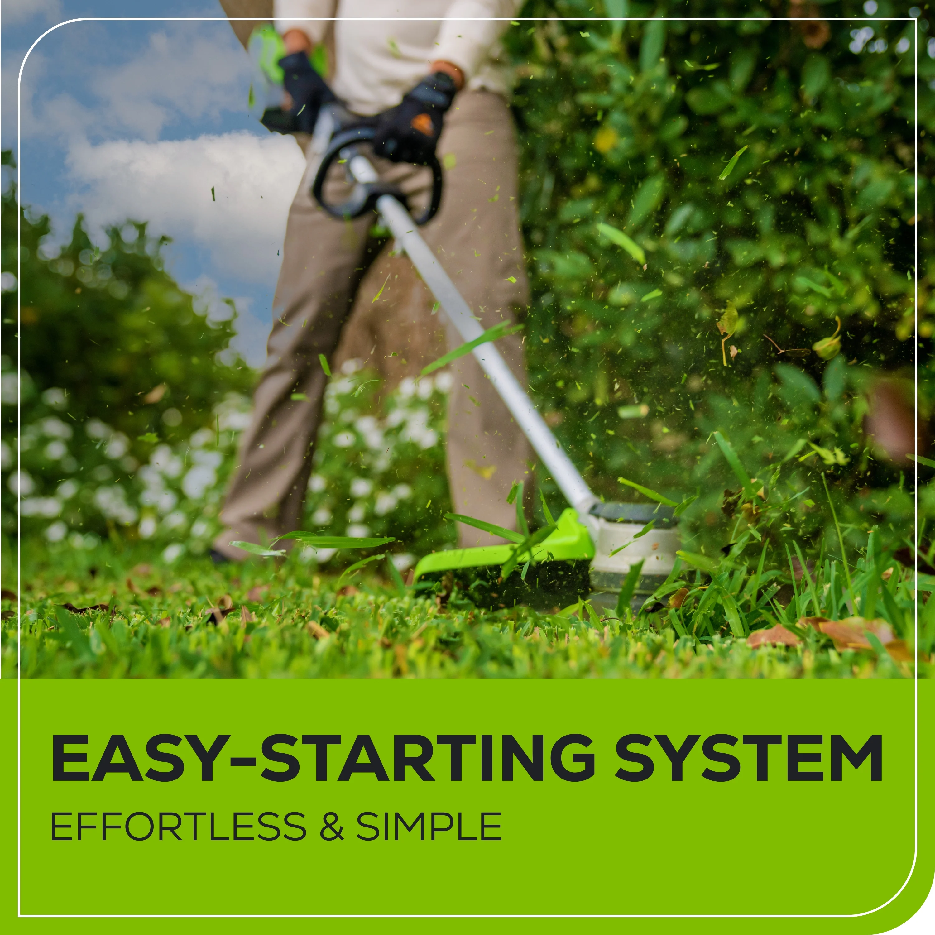 60V 16 Gen2 Cordless Battery String Trimmer w/ 2.5 Ah Battery & Charger