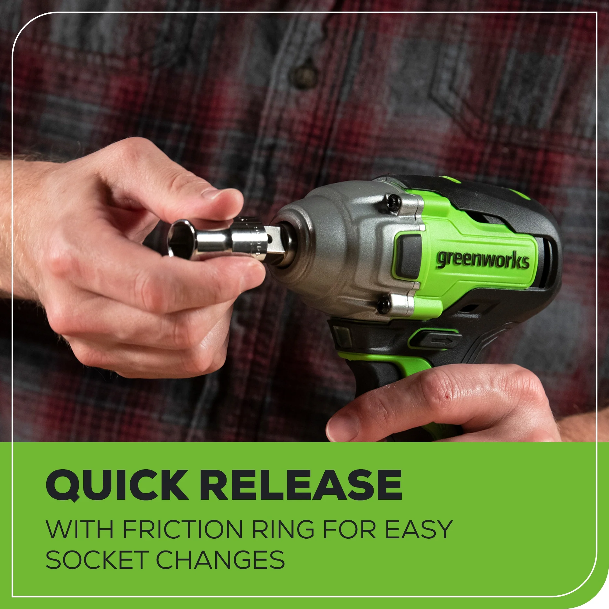 24V 1/2 Cordless Battery Impact Wrench Kit w/ 4.0Ah Battery & Charger