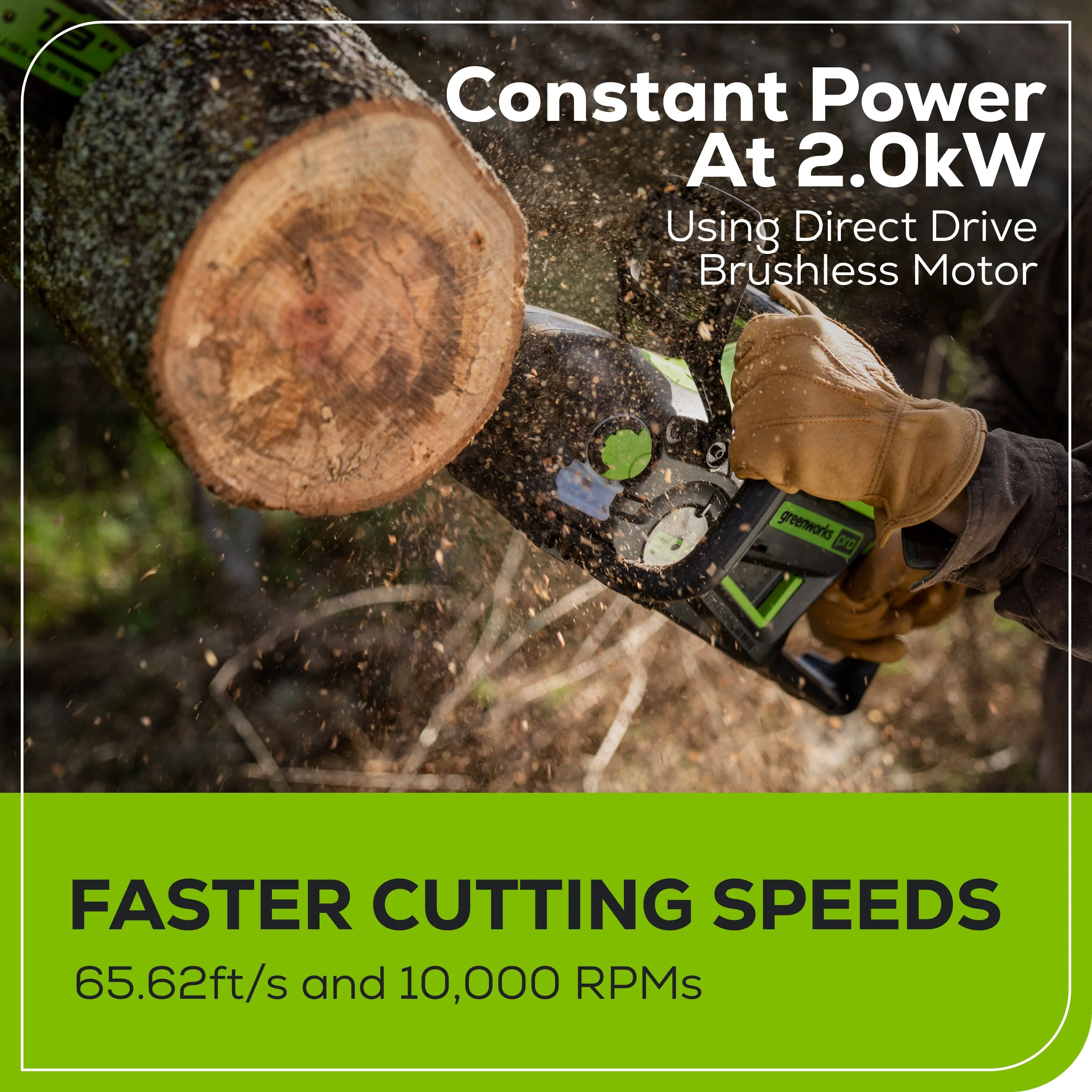 60V 18 Cordless Battery 2.0kW Chainsaw & 24V 6 Pruner Saw w/ (1) 4.0 Ah Battery, (1) 2.0 Ah Battery & (2) Chargers
