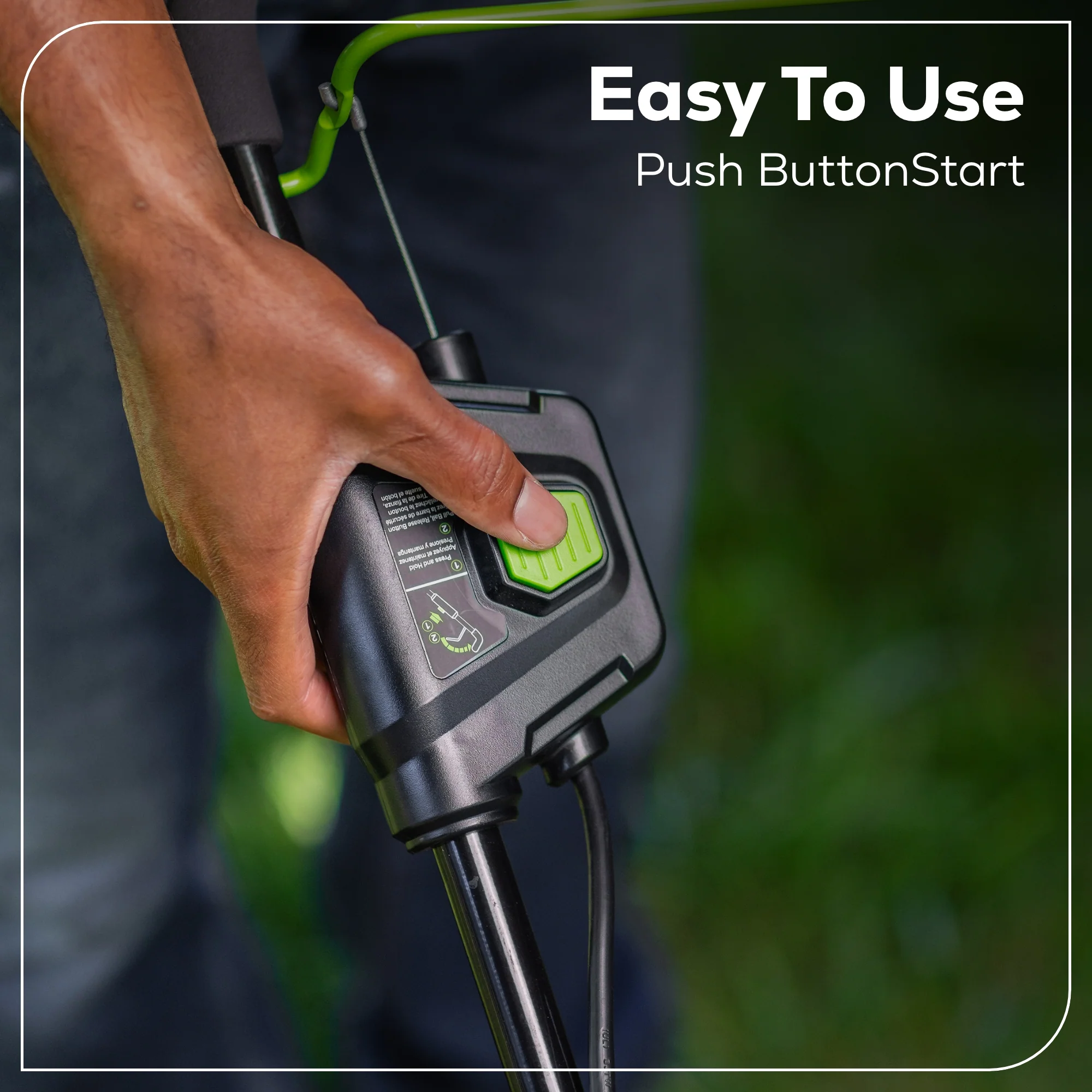 60V 19 Cordless Battery Push Lawn Mower w/ 5.0Ah Battery & Charger
