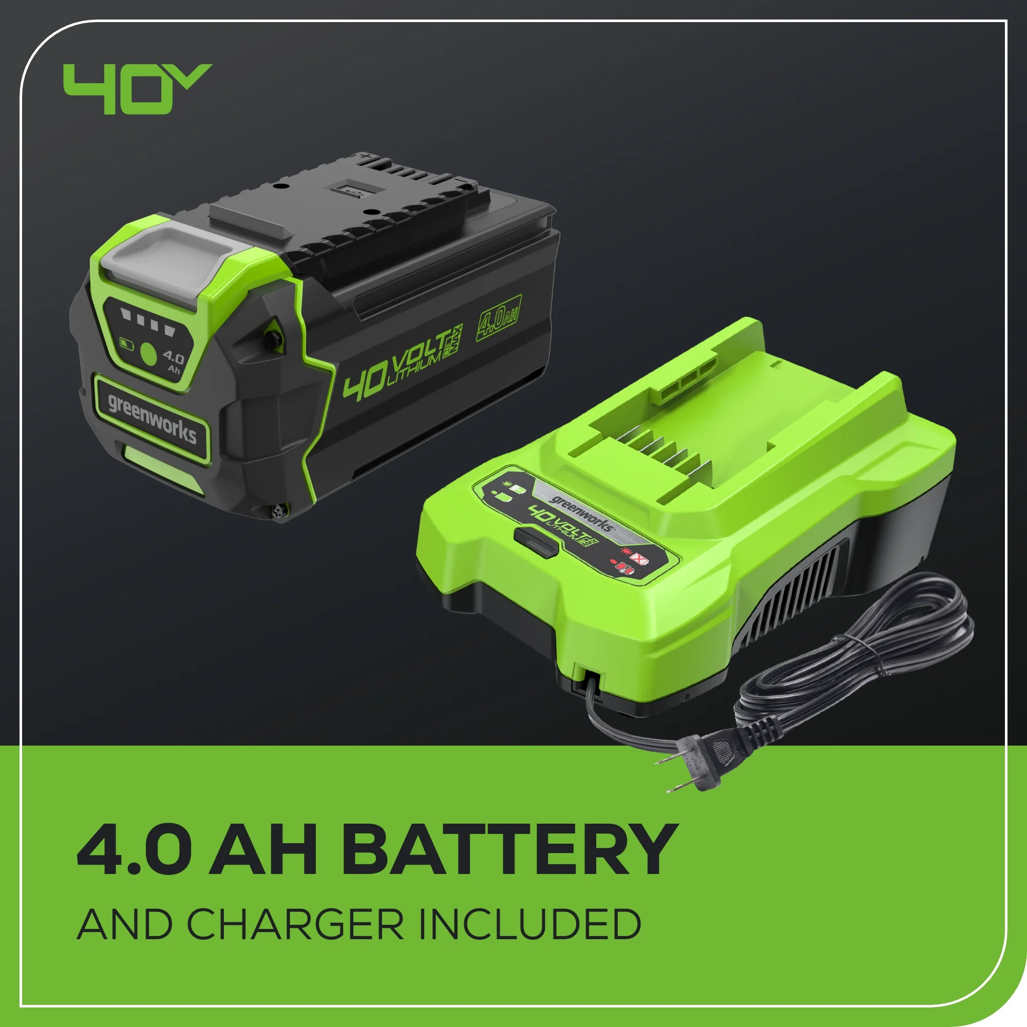 40V 12 Cordless Battery Snow Shovel w/ 4.0Ah Battery & Charger