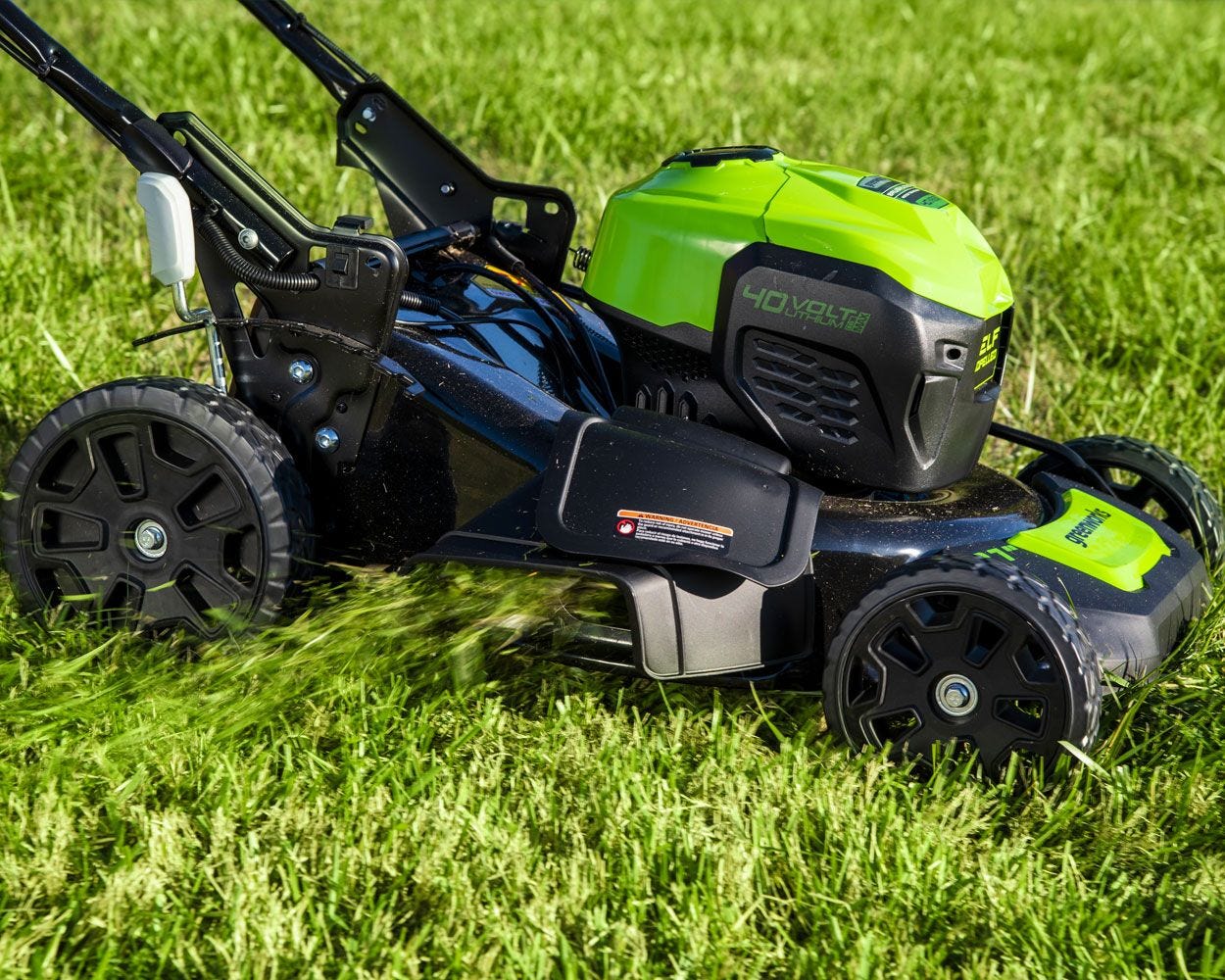 40V 21 Cordless Battery SP Mower & 13 String Trimmer Combo Kit w/ 5.0Ah Battery & Charger