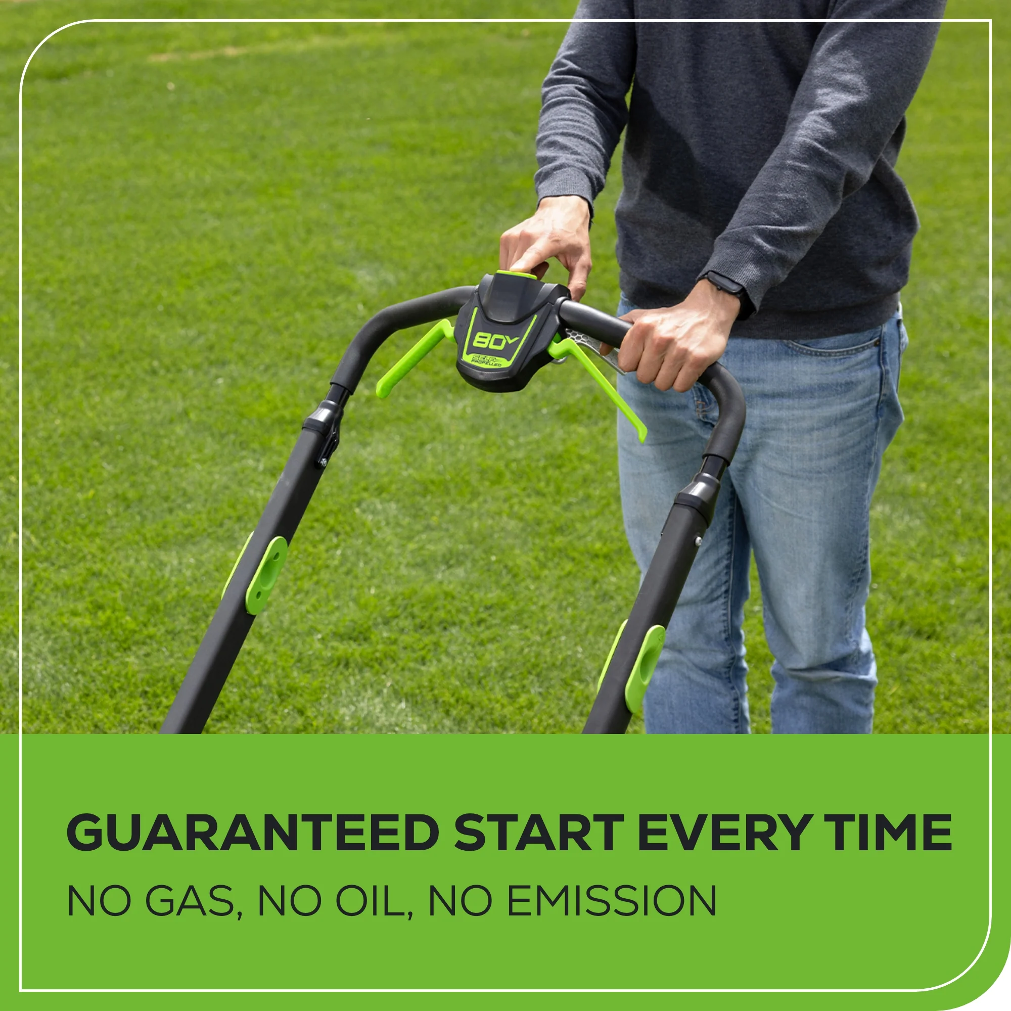 80V 25 Cordless Battery Dual Blade Self-Propelled Mower 2PC Combo Kit w/ (1) 4.0Ah Battery & (1) Rapid Charger