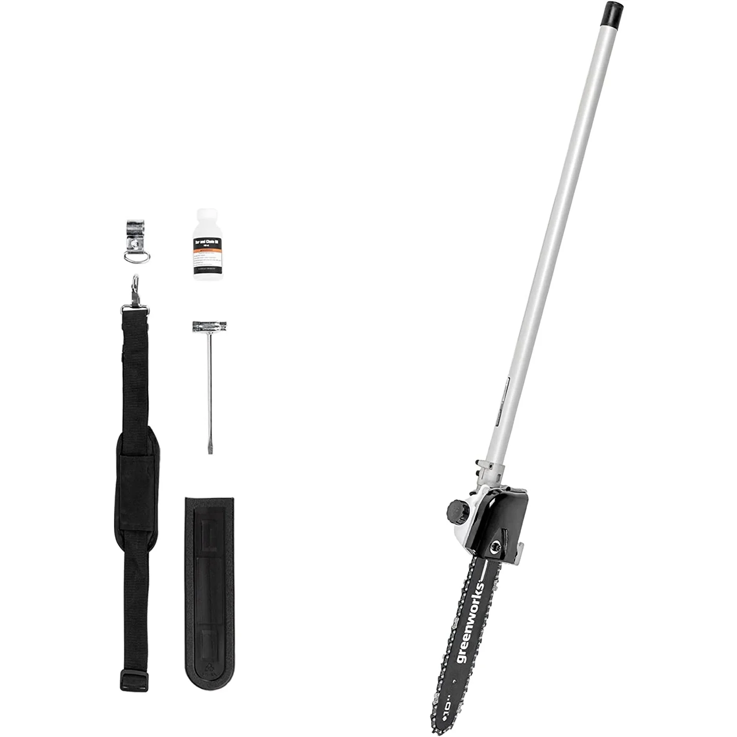 60V 16 Cordless Battery String Trimmer (Attachment Capable) & 10 Polesaw Attachment Combo Kit w/ 4.0 Ah Battery & Charger