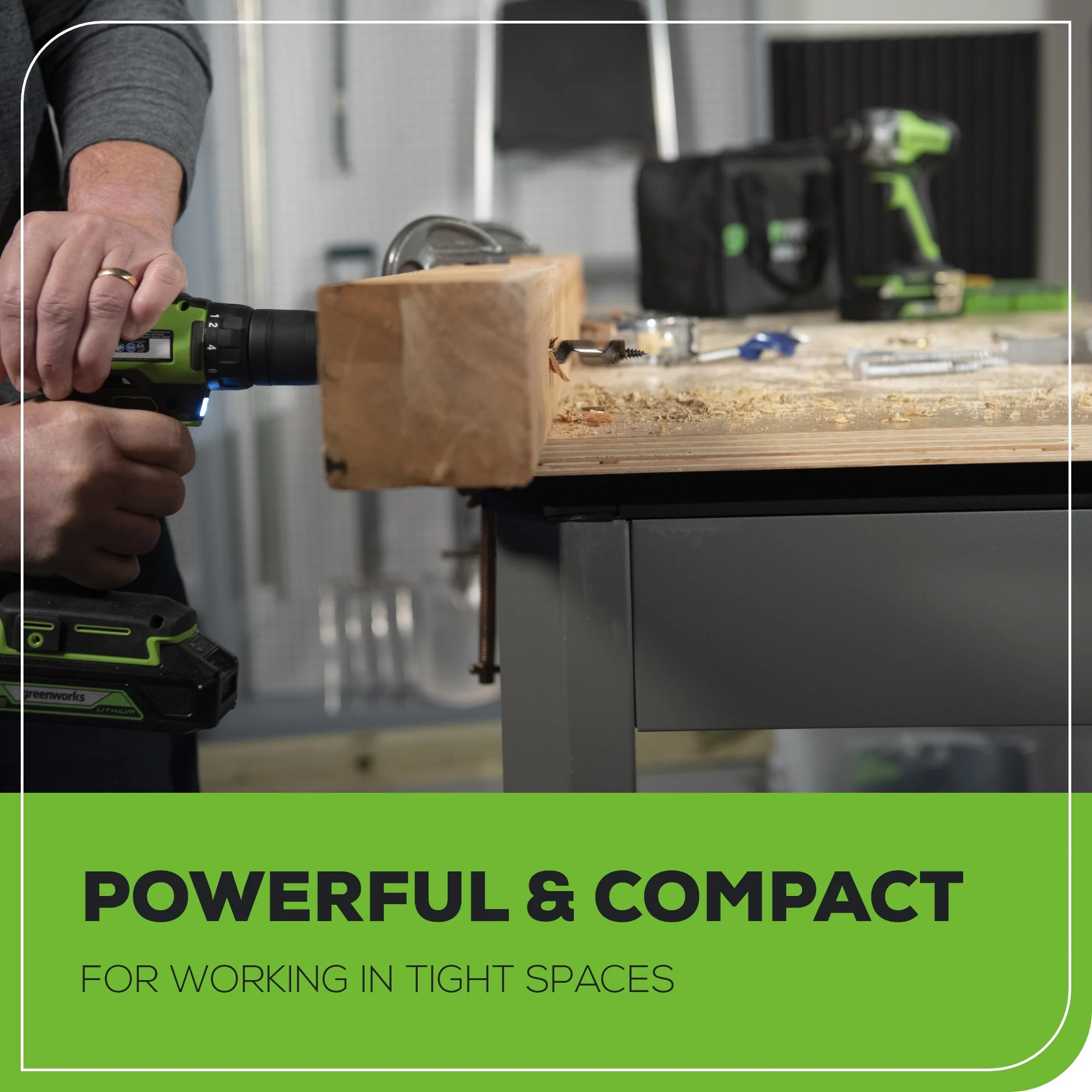 RENEWED 24V Brushless 1/2” Drill / Driver, 1/4” Hex Impact Driver, 8 pcs Bit Set & Bag Kit w/ (2) 2.0Ah Batteries & Charger
