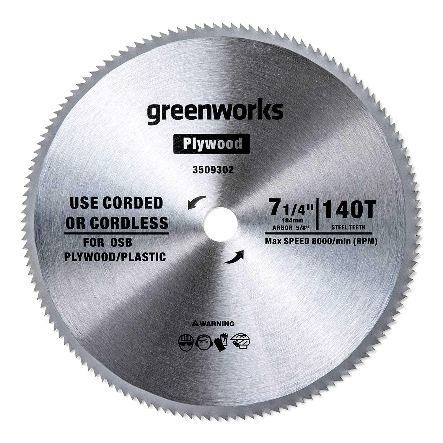 Greenworks 24V 7-1/4 140T Circular Saw Blades