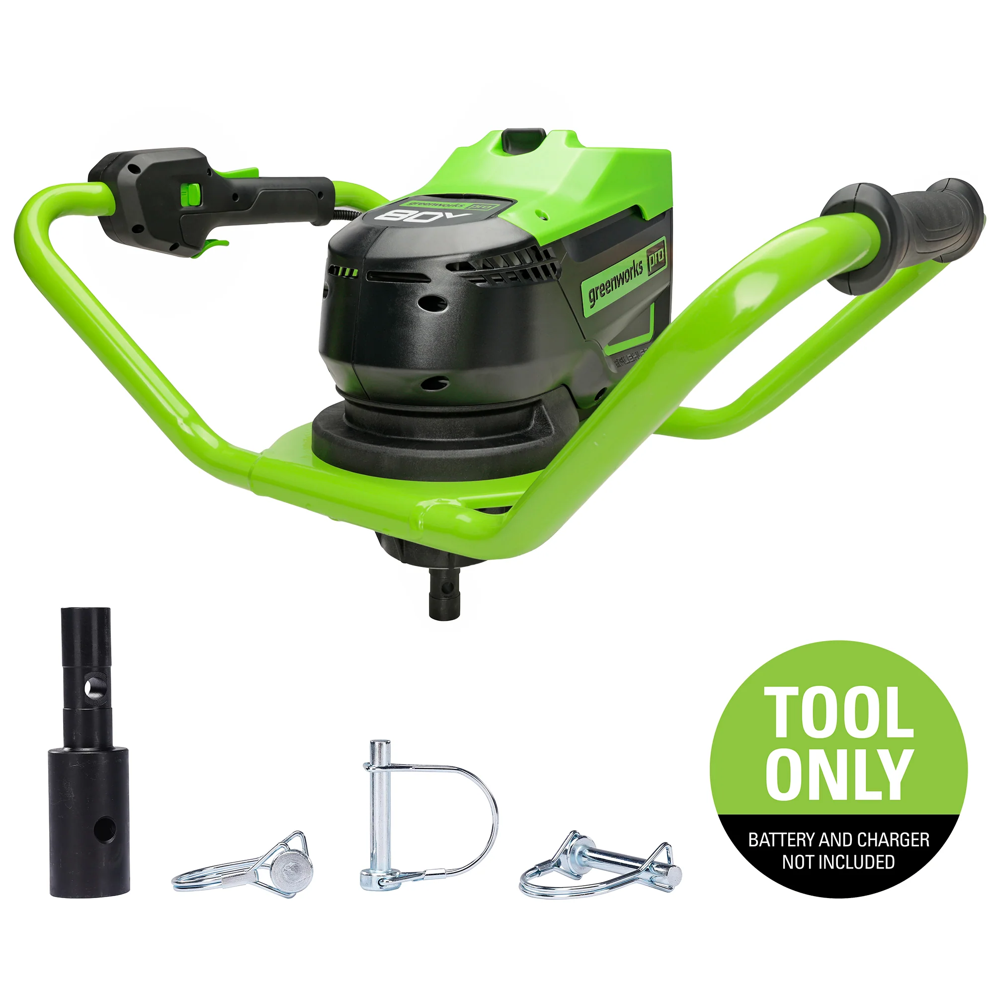 80V Cordless Battery Brushless Earth Auger Powerhead (Tool Only)