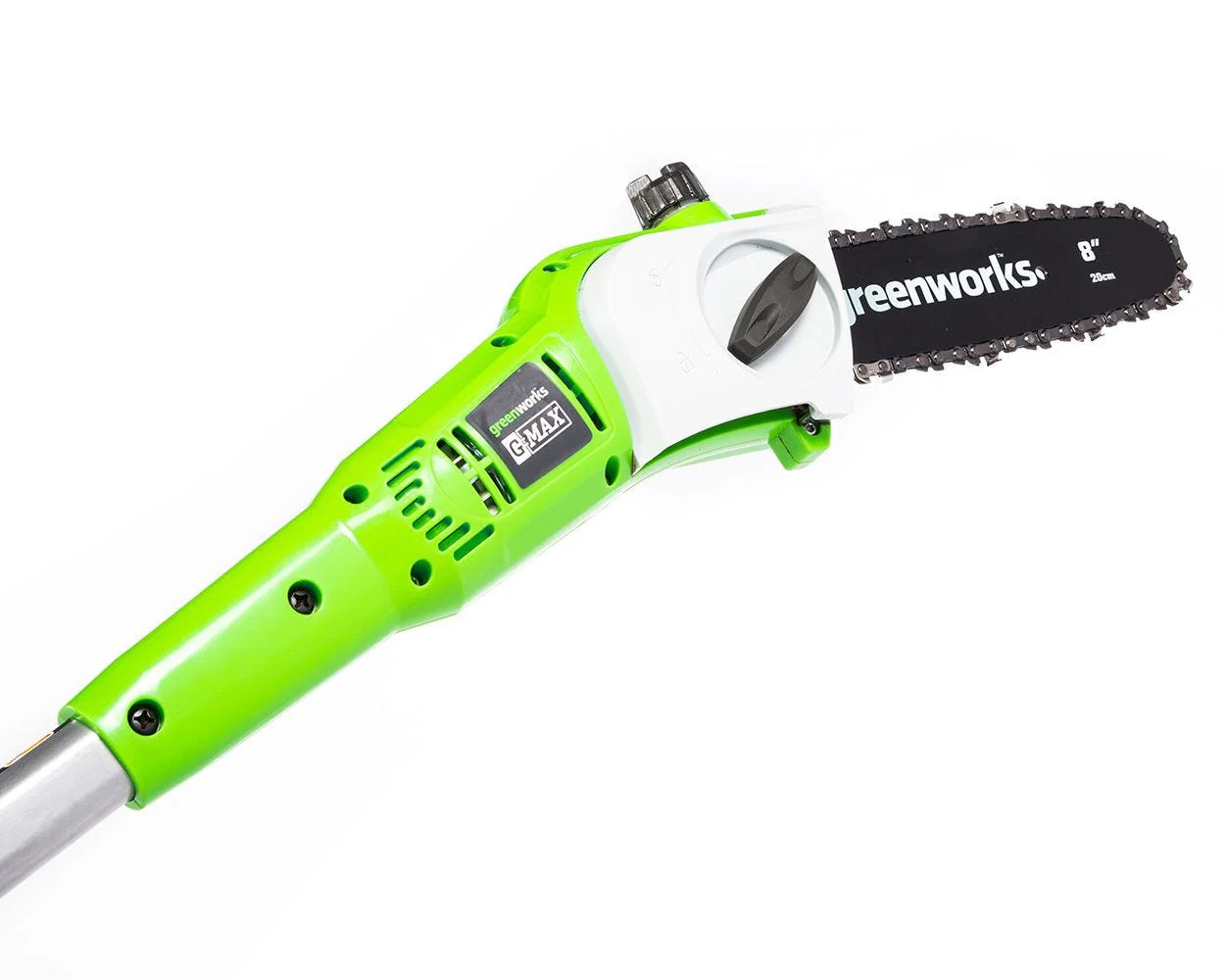 40V 8 Cordless Battery Pole Saw & Hedge Trimmer Attachment w/ 2.0 Ah Battery & Charger