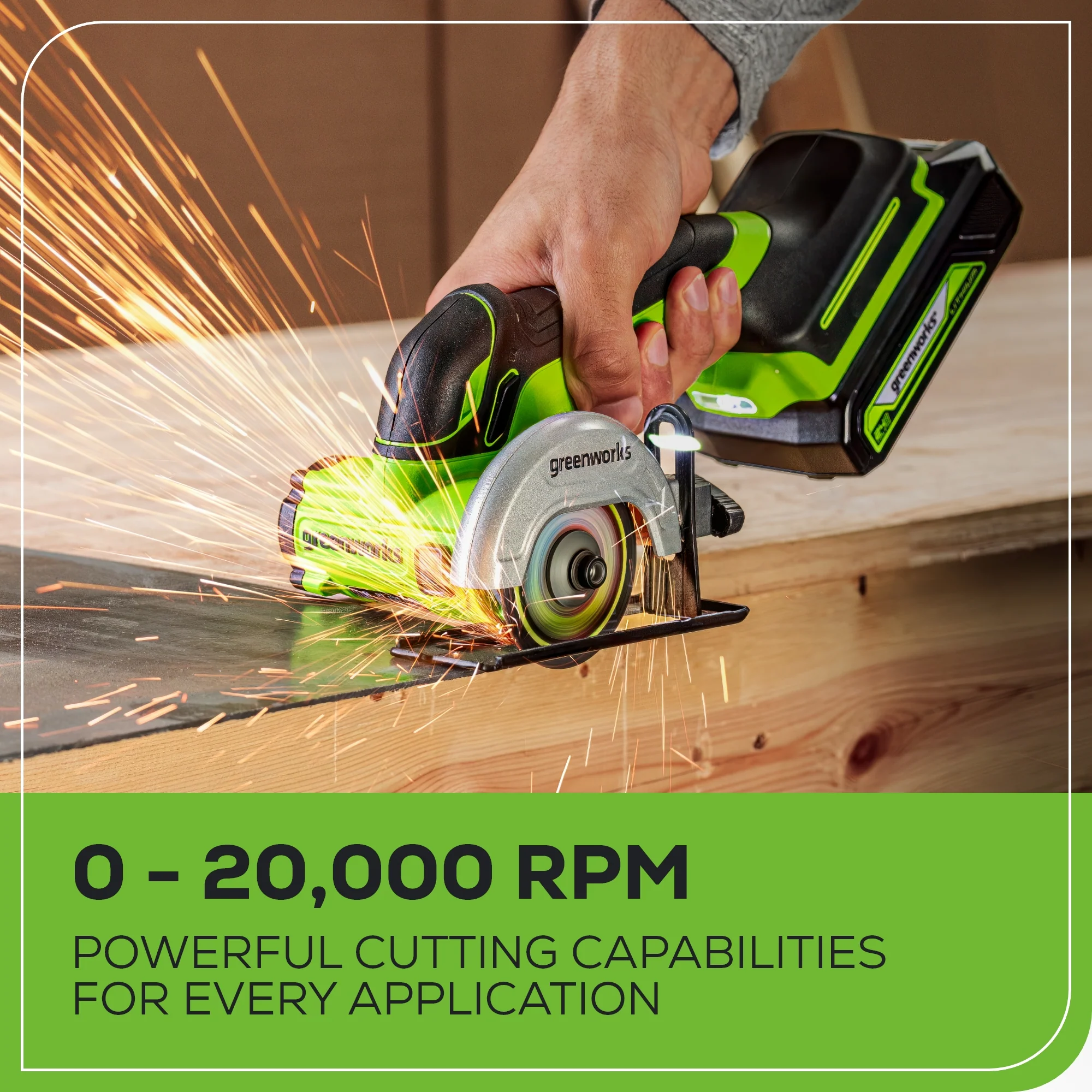 24V Cut-Off Saw w/ 3 Cut-Off Wheels (Tool Only)