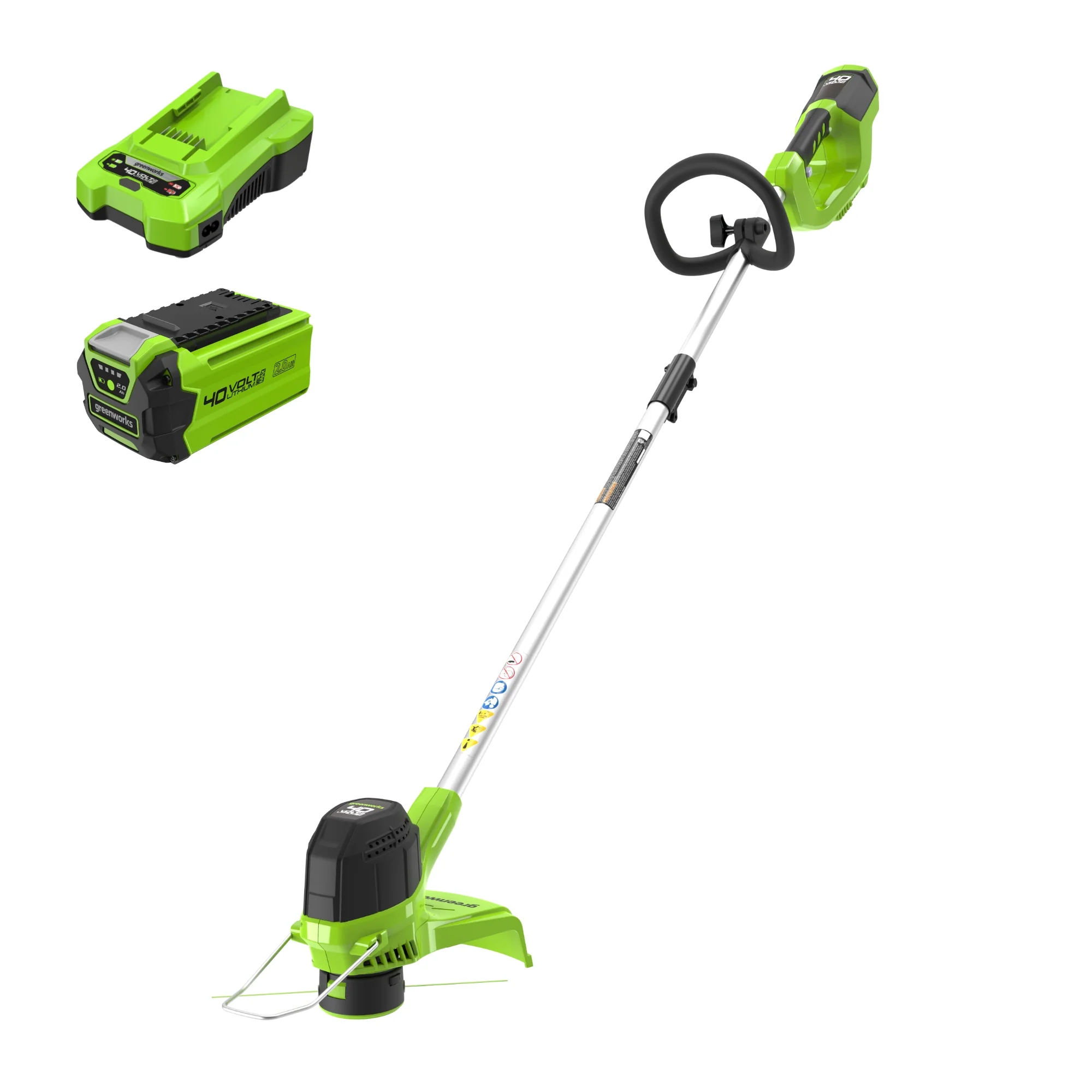 40V 12 Cordless Battery String Trimmer w/ 2.0 Ah Battery & Charger