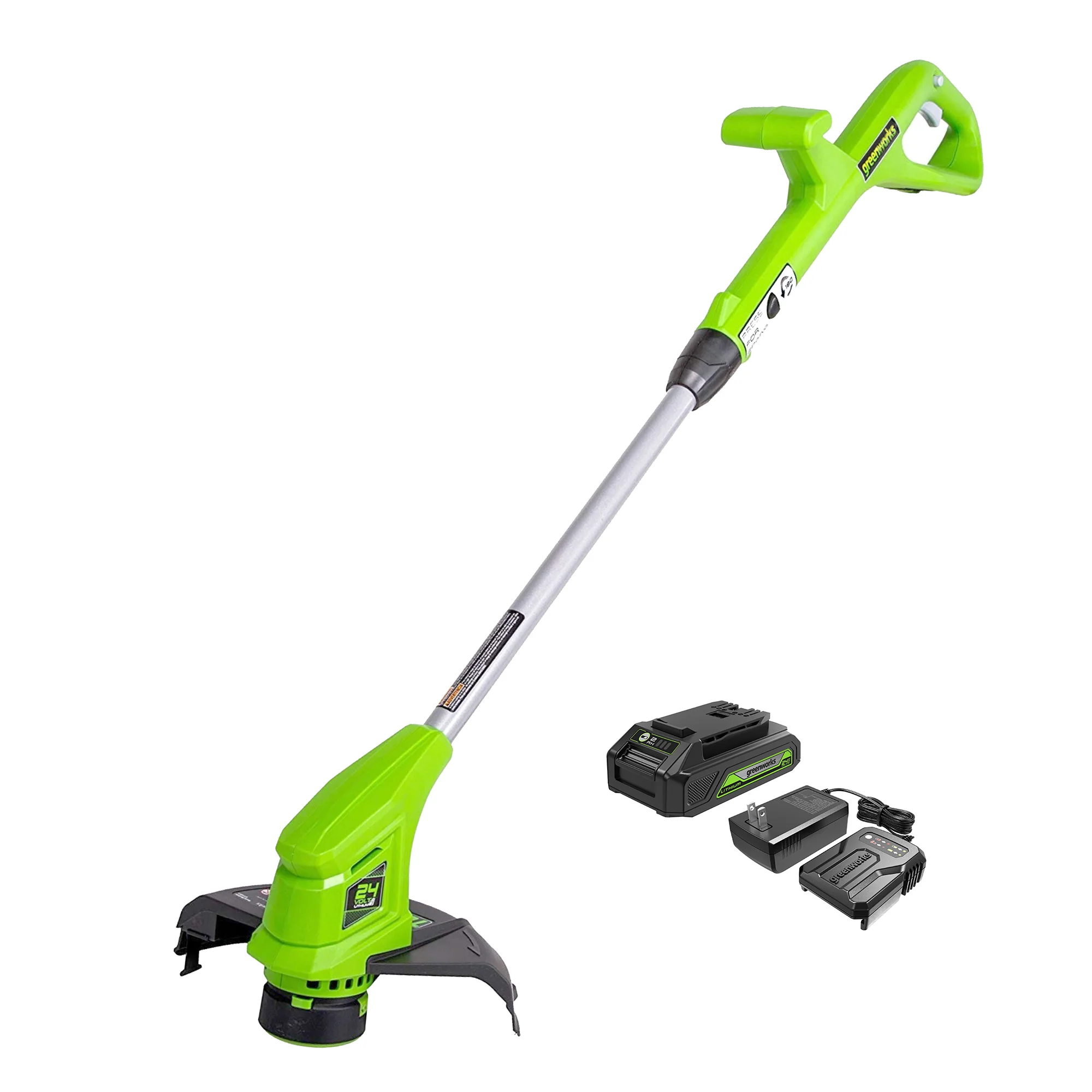24V 10 Cordless Battery String Trimmer w/ 2.0Ah Battery & Charger
