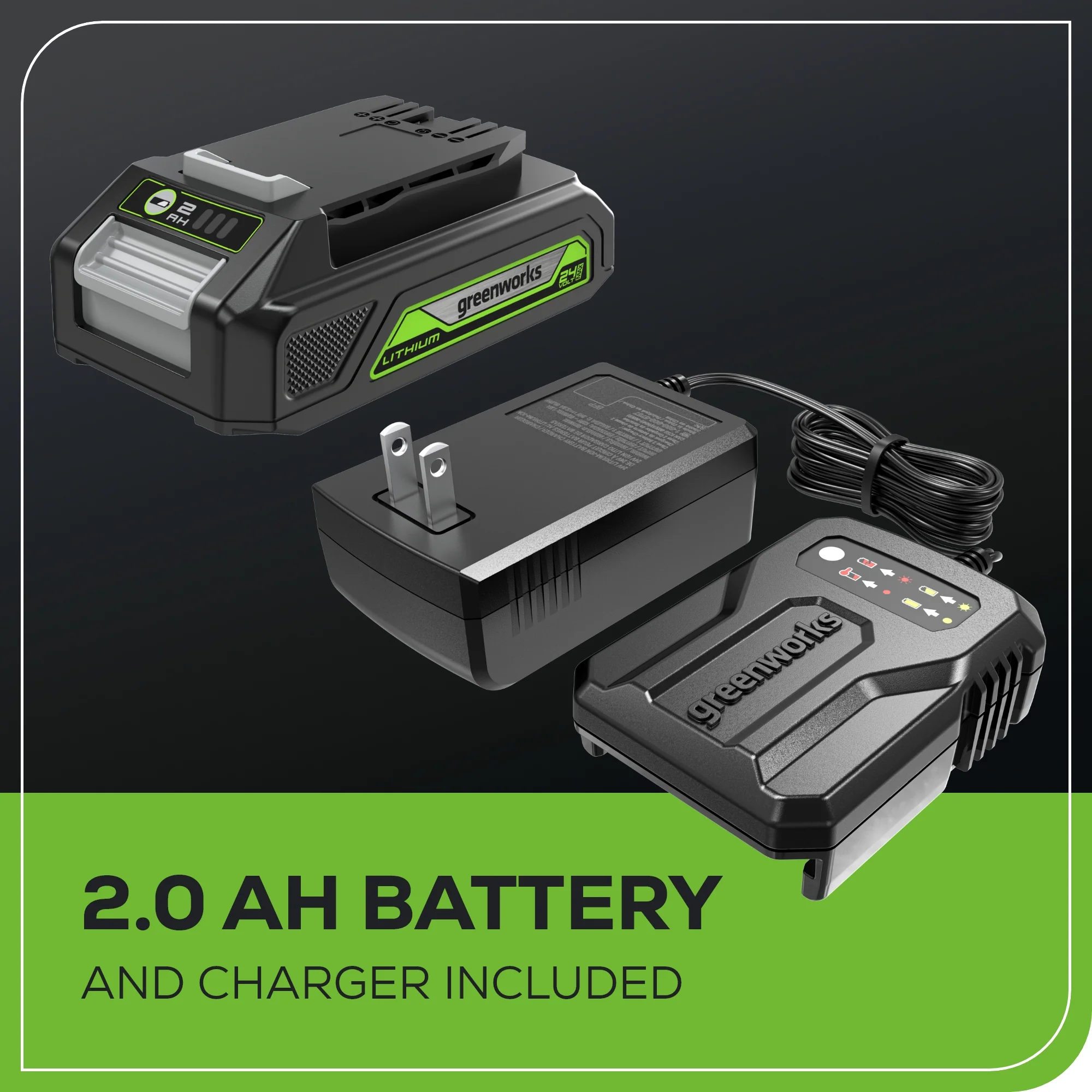 24V Cut-Off Saw w/ 3 Cut-Off Wheels w/ 2.0Ah Battery & Charger