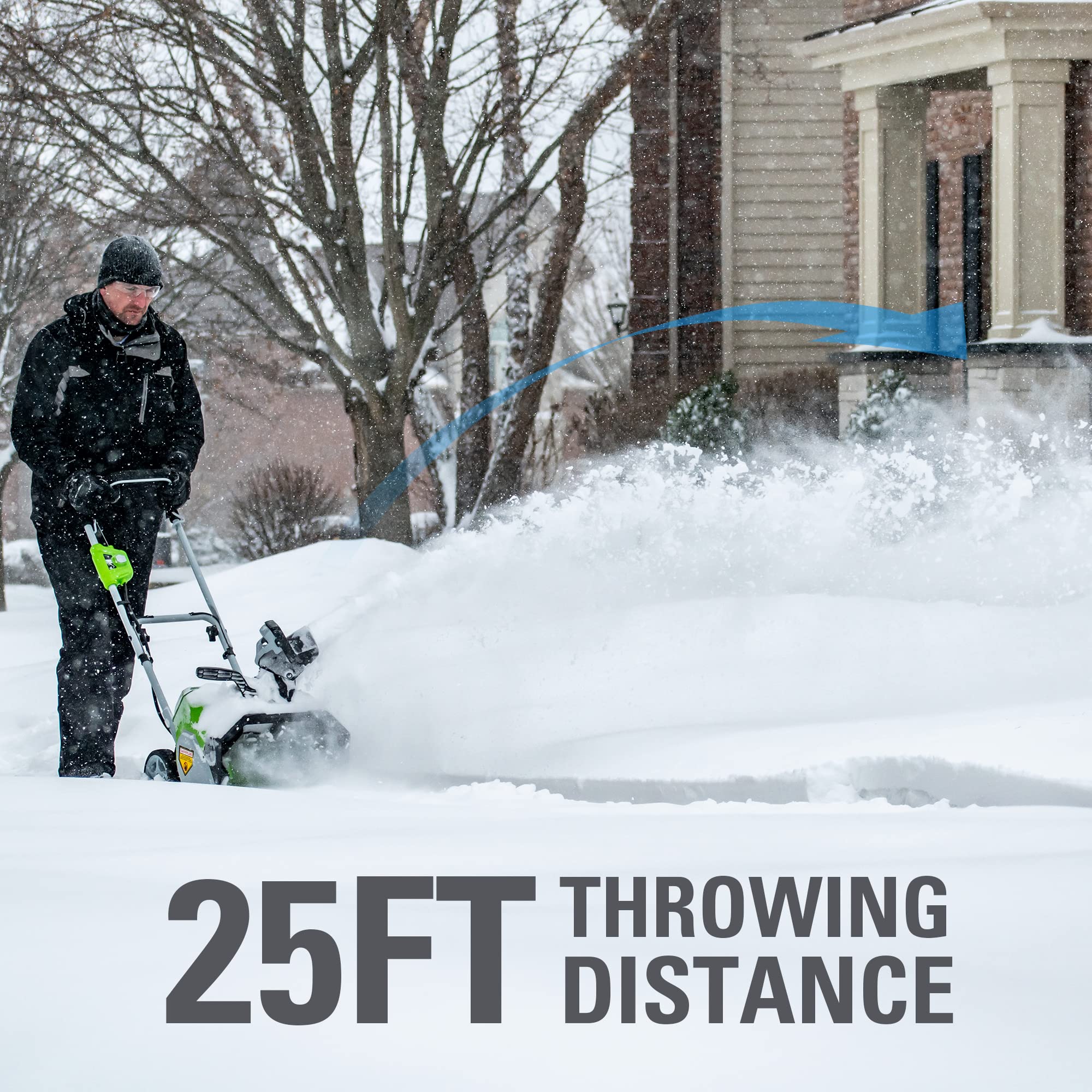 40V 16 Cordless Battery Single-Stage Snow Blower (Tool Only)