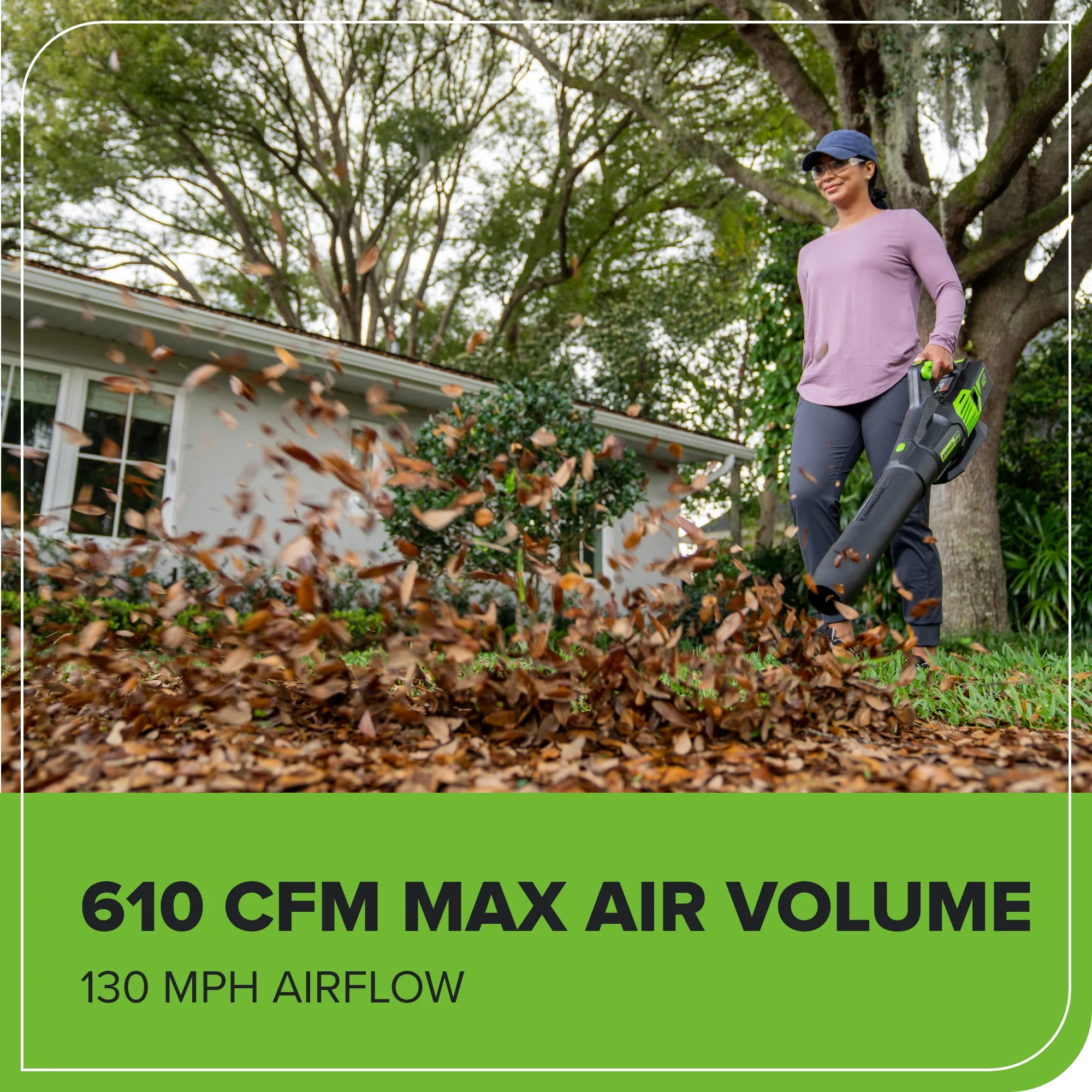 60V 17 Cordless Battery Push Lawn Mower and 610 CFM Jet Blower Combo Kit w/ 4.0Ah Battery & Charger