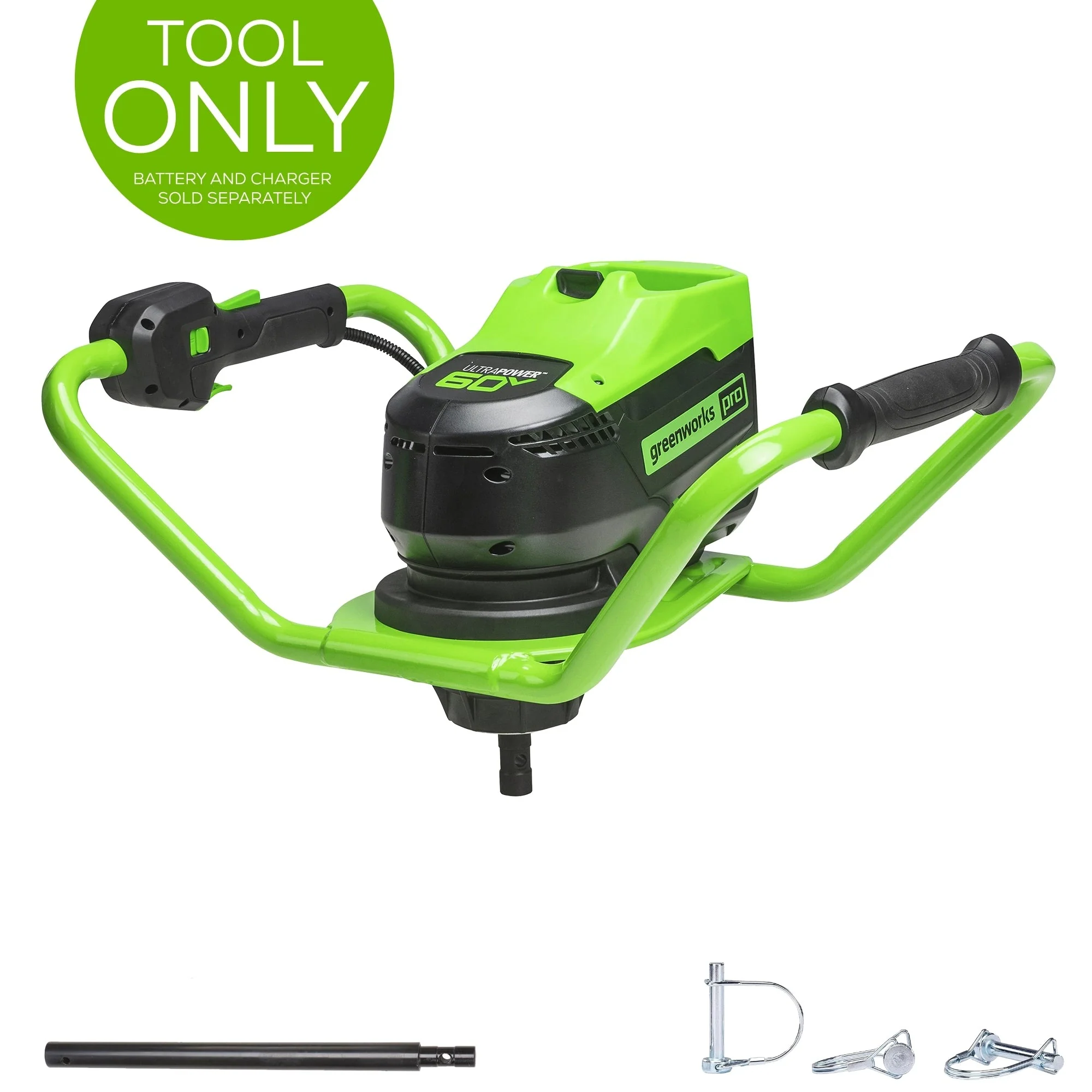 60V Cordless Battery Brushless Earth Auger / Post Hole Digger (Tool Only)