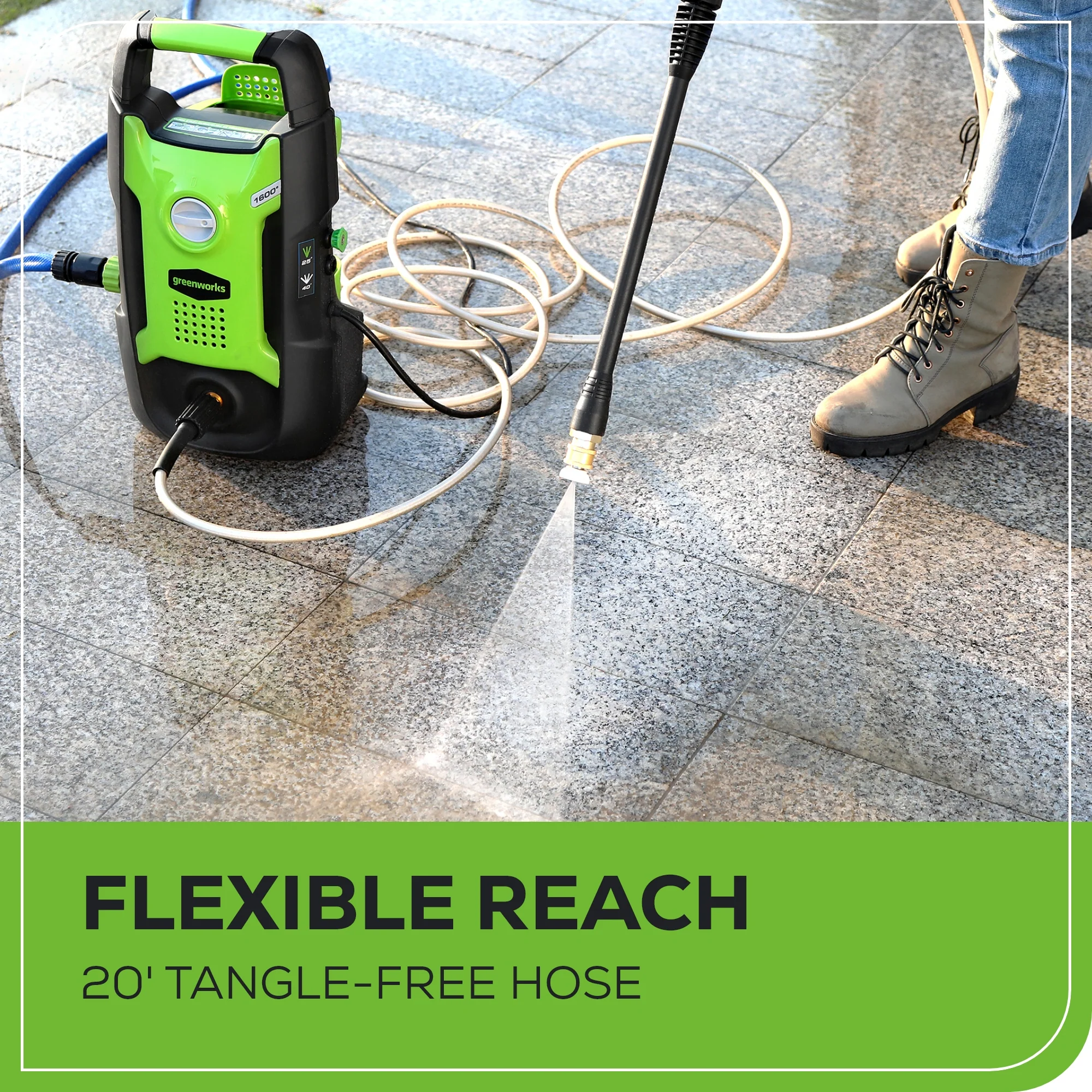 RENEWED 1600 PSI 1.2 GPM Electric Pressure Washer