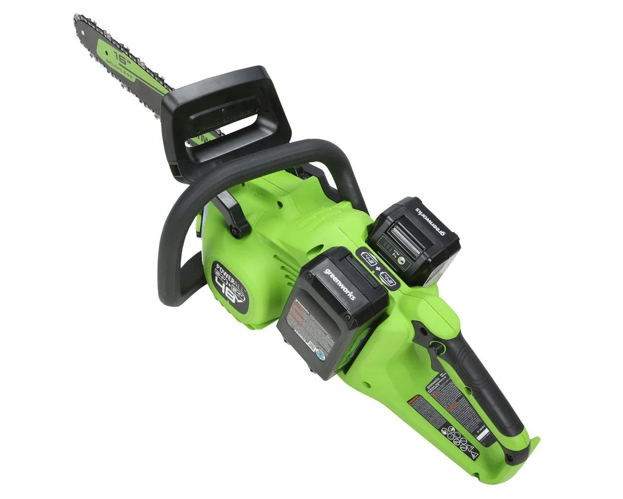 48V (2x24V) 16 Cordless Battery Chainsaw w/ Two (2) 4.0Ah USB Batteries & Dual Port Charger