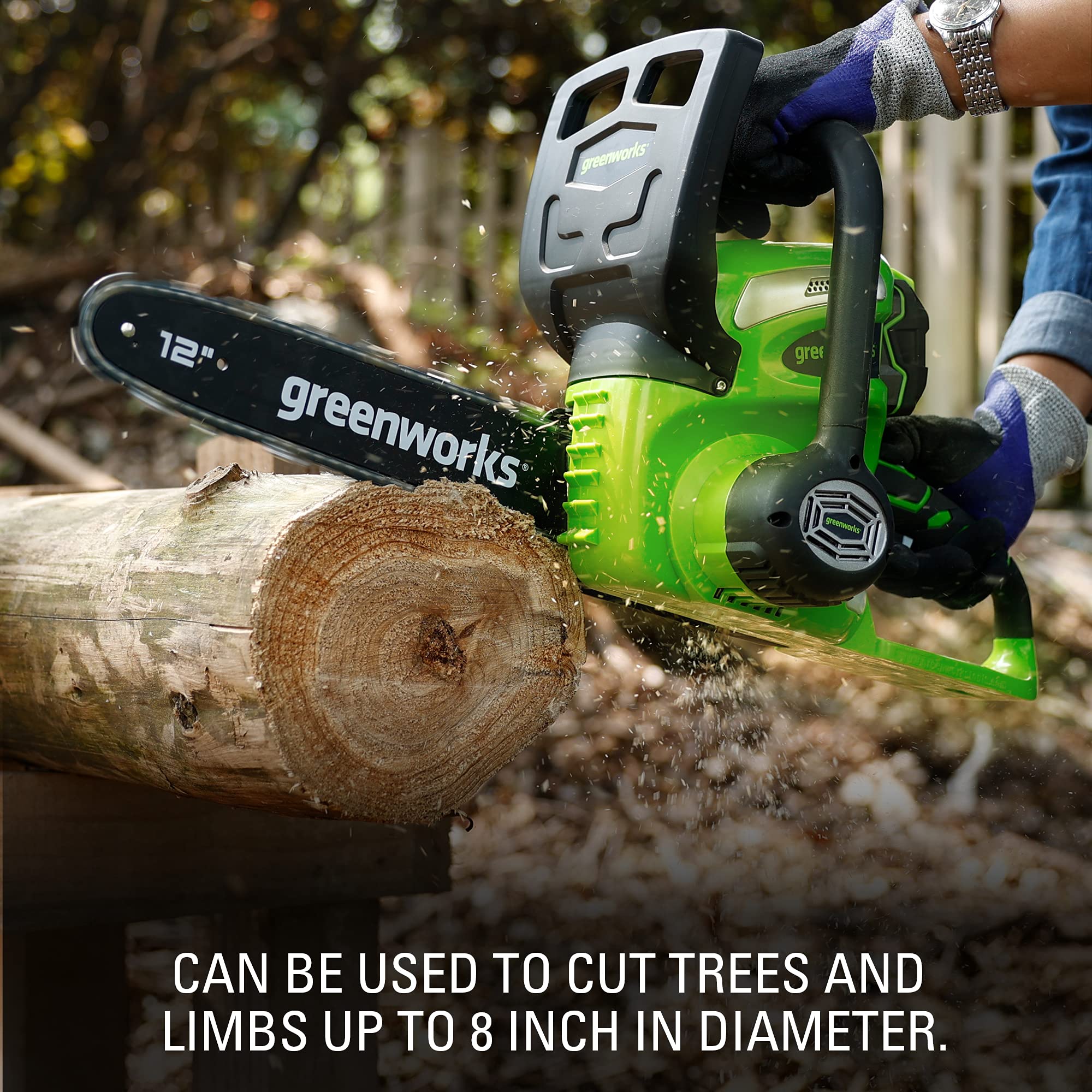 40V 12 Cordless Battery Chainsaw w/ 2.0 Ah Battery & Charger