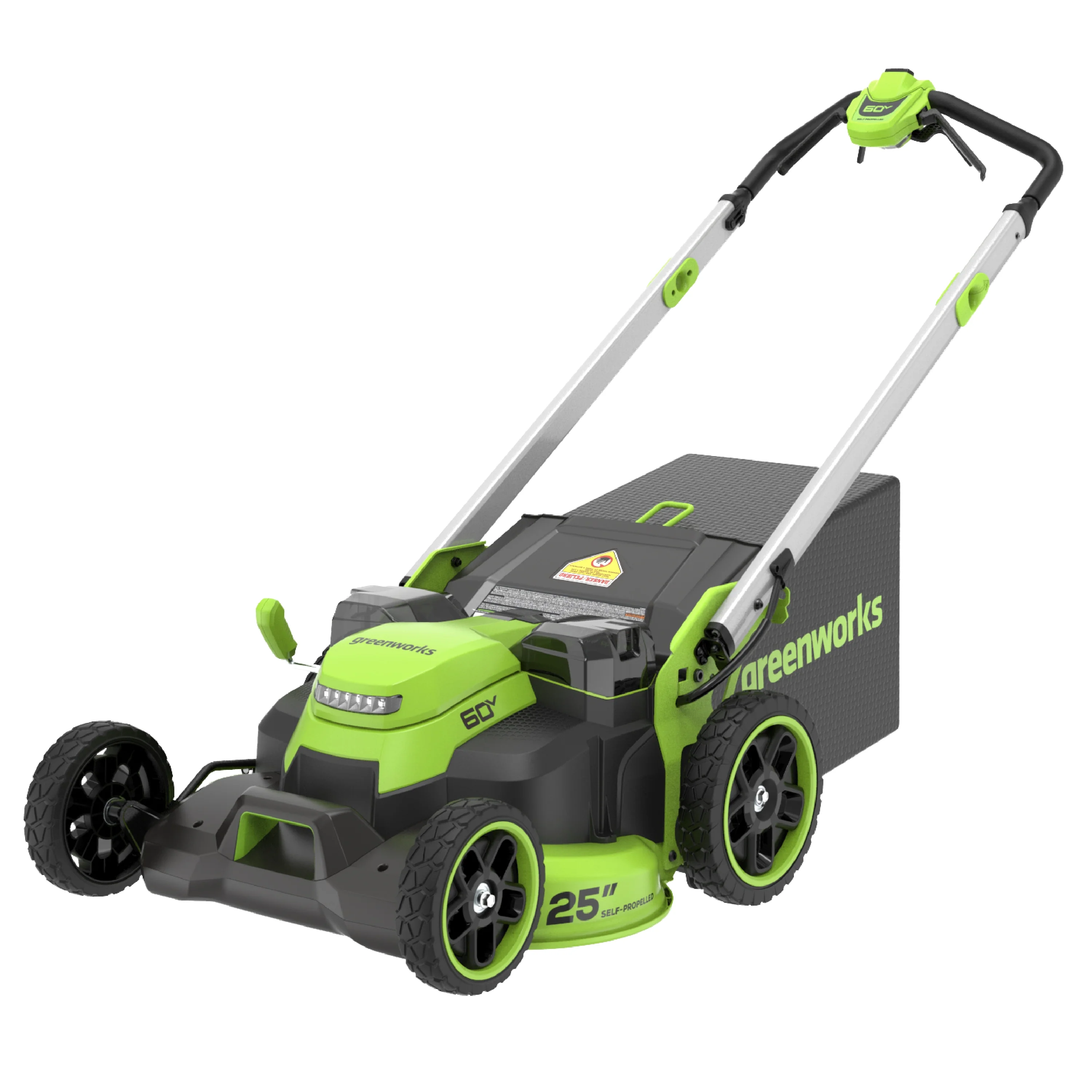 60V 25 Cordless Battery Self-Propelled Mower Combo Kit w/ String Trimmer and Blower