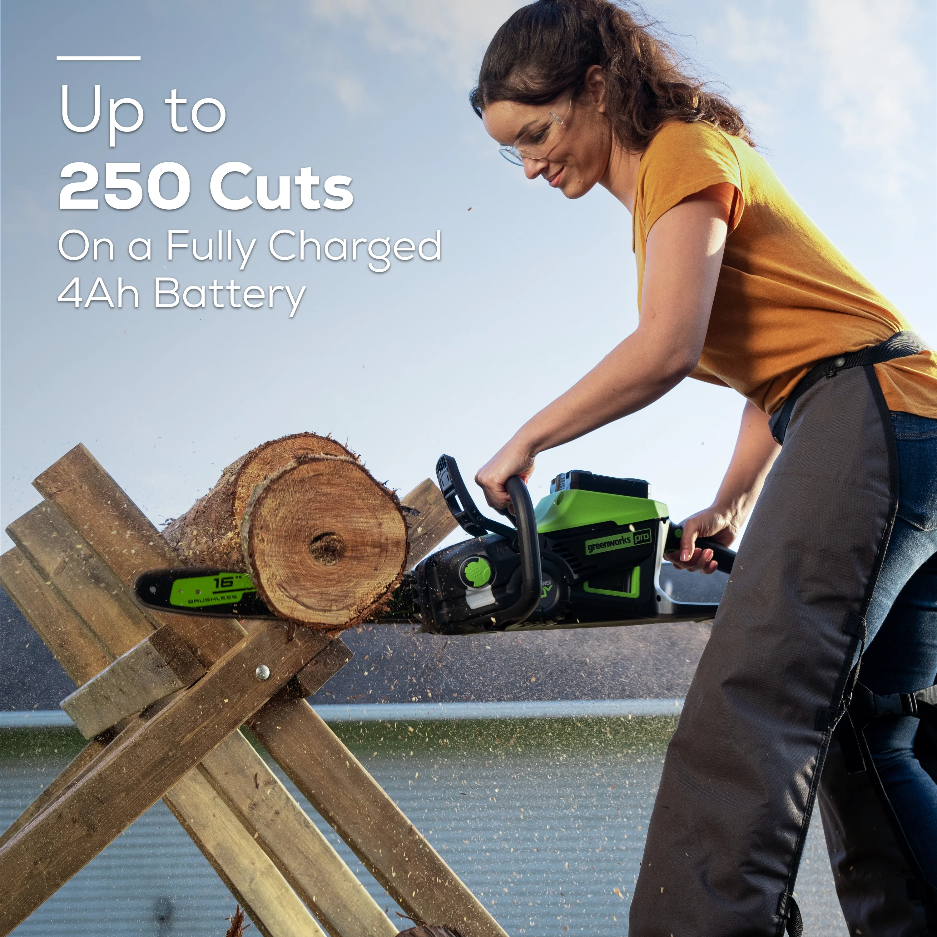 80V 16 2.0kW Cordless Battery Chainsaw (Tool Only)